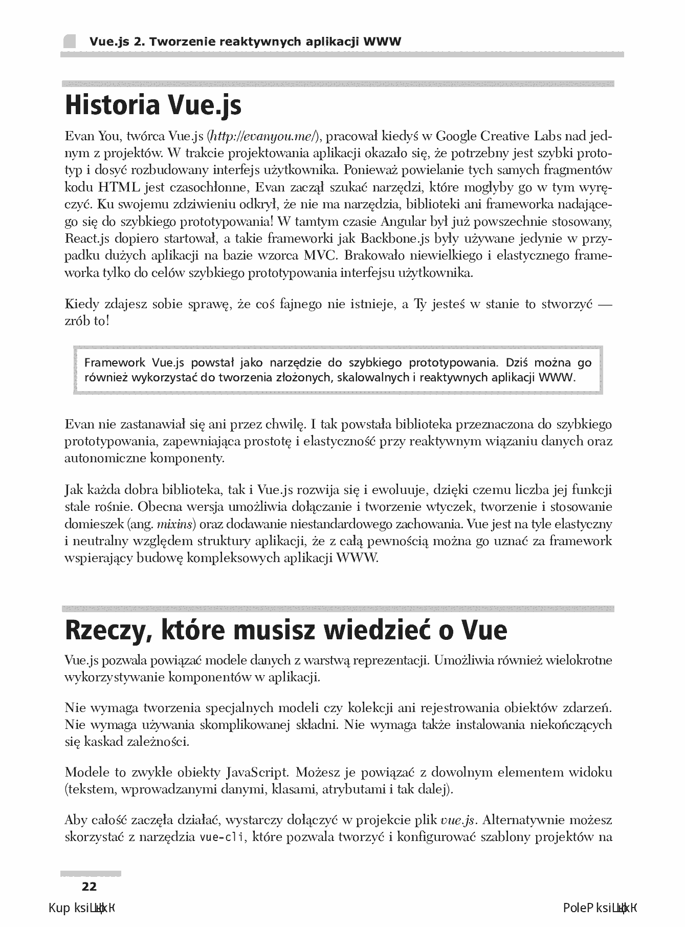 Fragment „Vue.js 2. Tworzenie reaktywnych aplikacji WWW” — strona 12 z 30