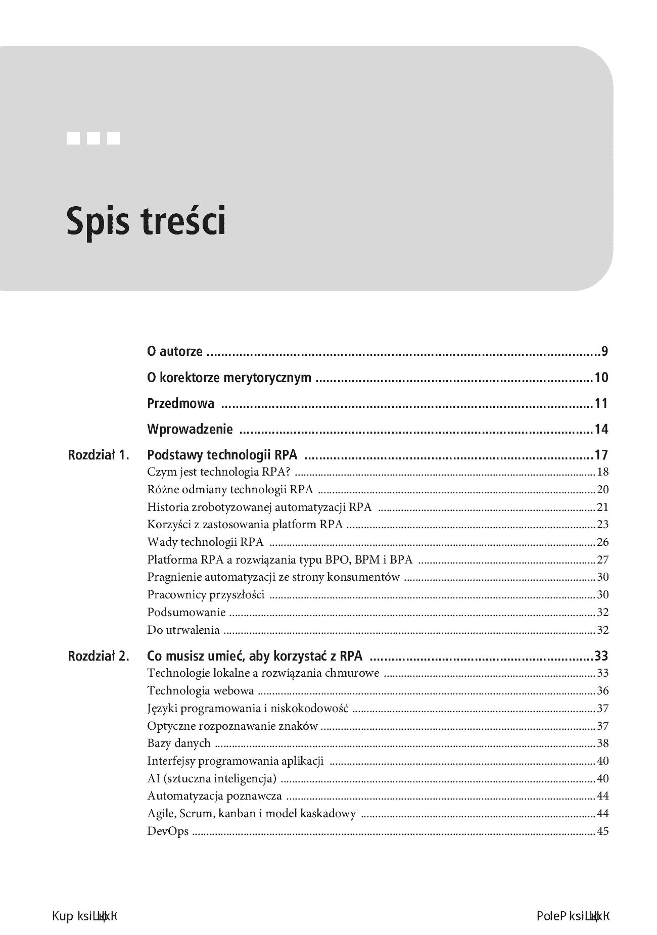 Fragment „Zrobotyzowana automatyzacja procesów. Tworzenie i wdrażanie systemów RPA” — strona 3 z 26