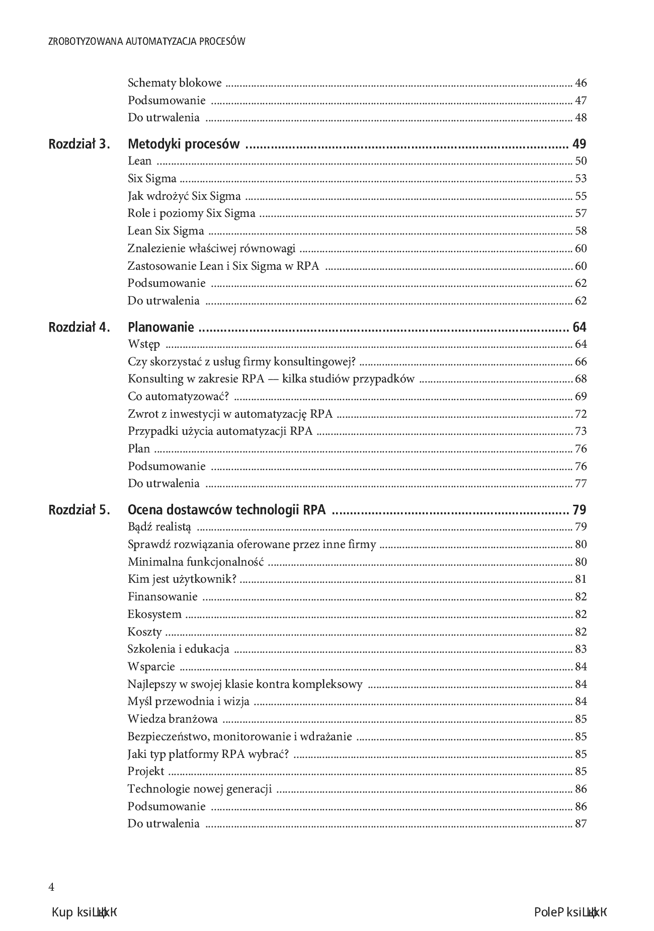 Fragment „Zrobotyzowana automatyzacja procesów. Tworzenie i wdrażanie systemów RPA” — strona 4 z 26