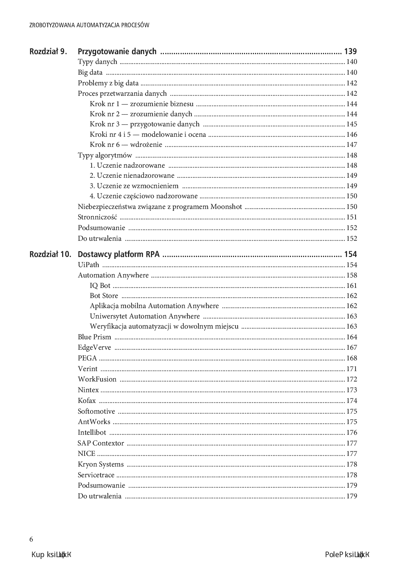 Fragment „Zrobotyzowana automatyzacja procesów. Tworzenie i wdrażanie systemów RPA” — strona 6 z 26