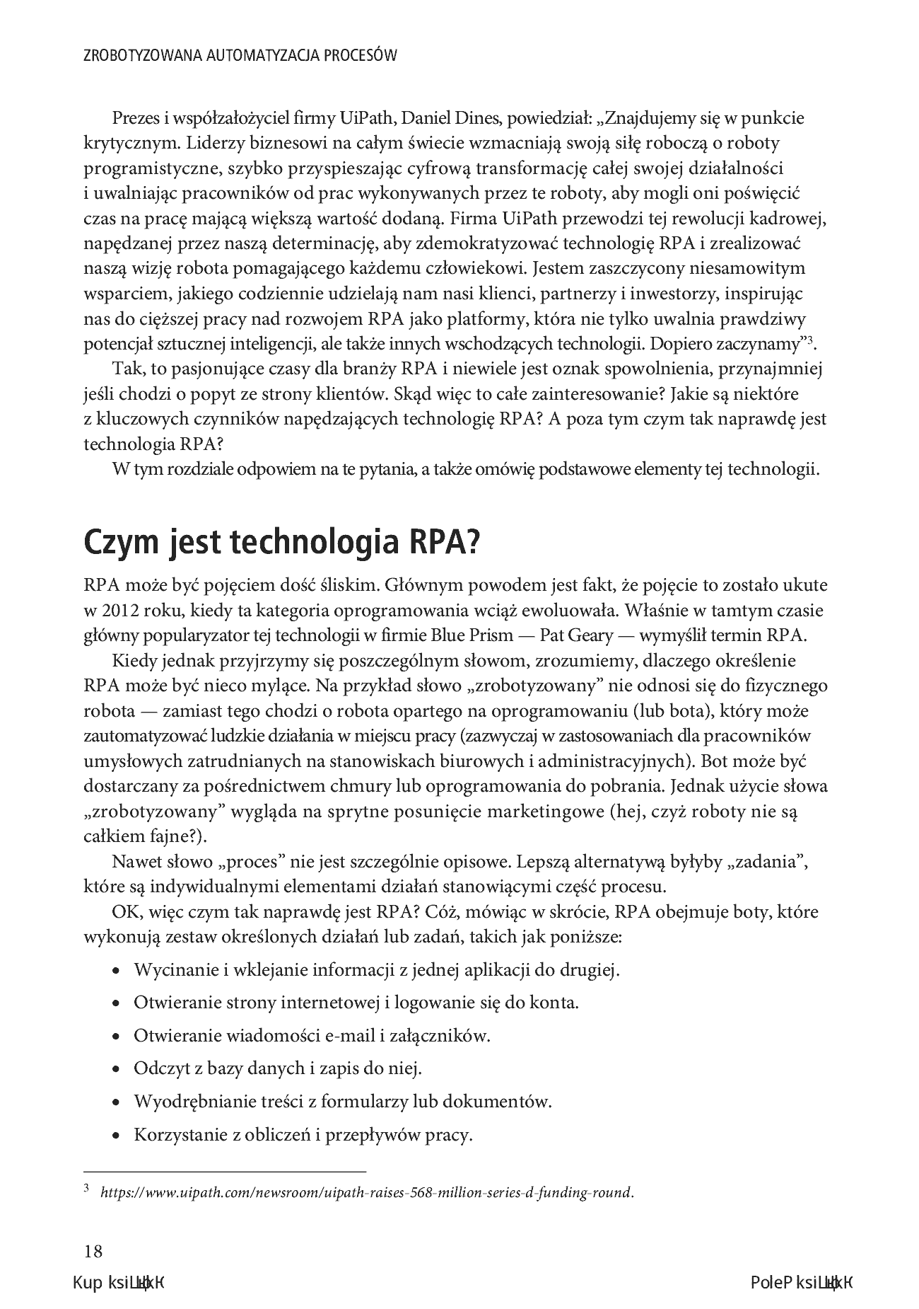 Fragment „Zrobotyzowana automatyzacja procesów. Tworzenie i wdrażanie systemów RPA” — strona 10 z 26