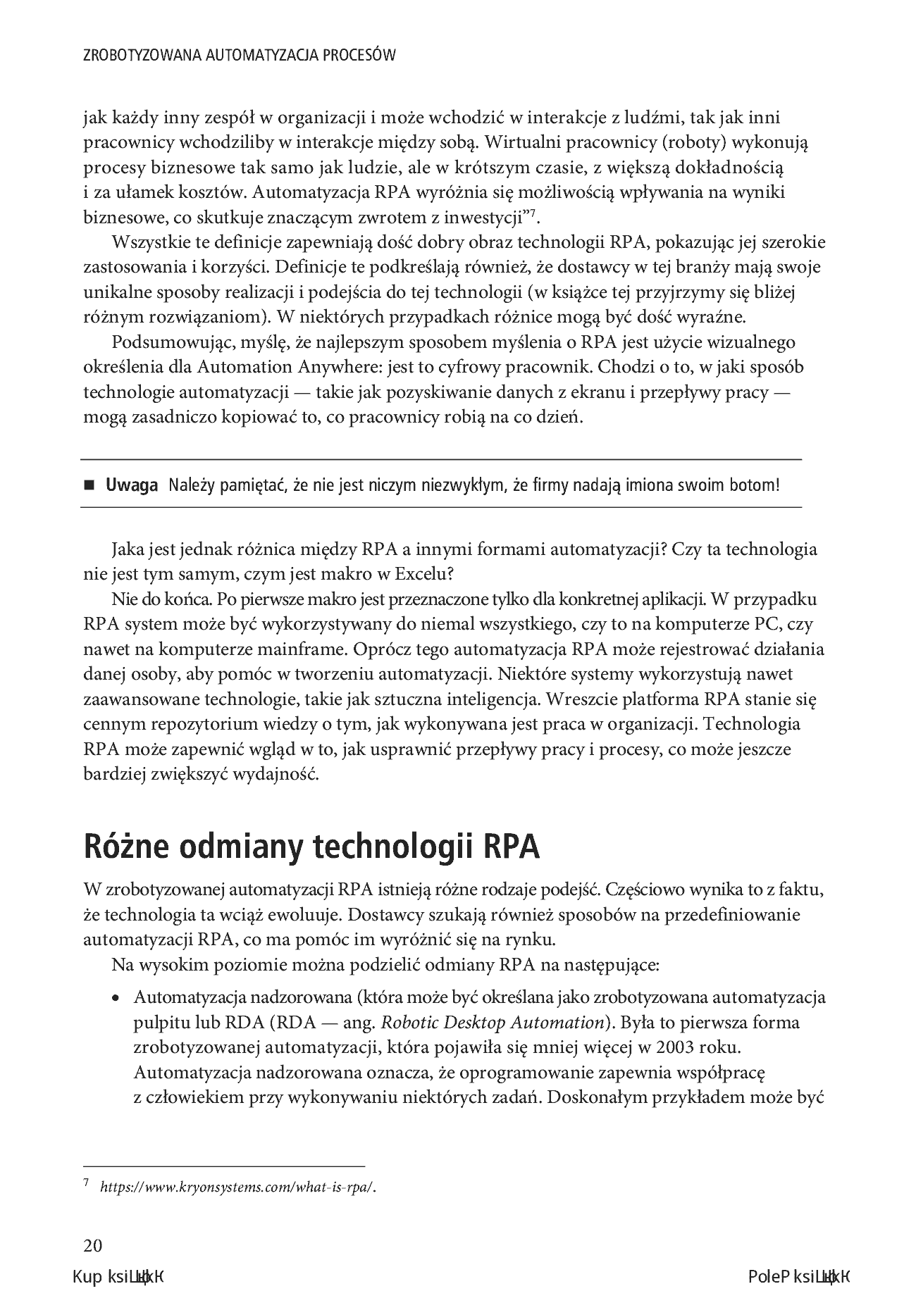 Fragment „Zrobotyzowana automatyzacja procesów. Tworzenie i wdrażanie systemów RPA” — strona 12 z 26