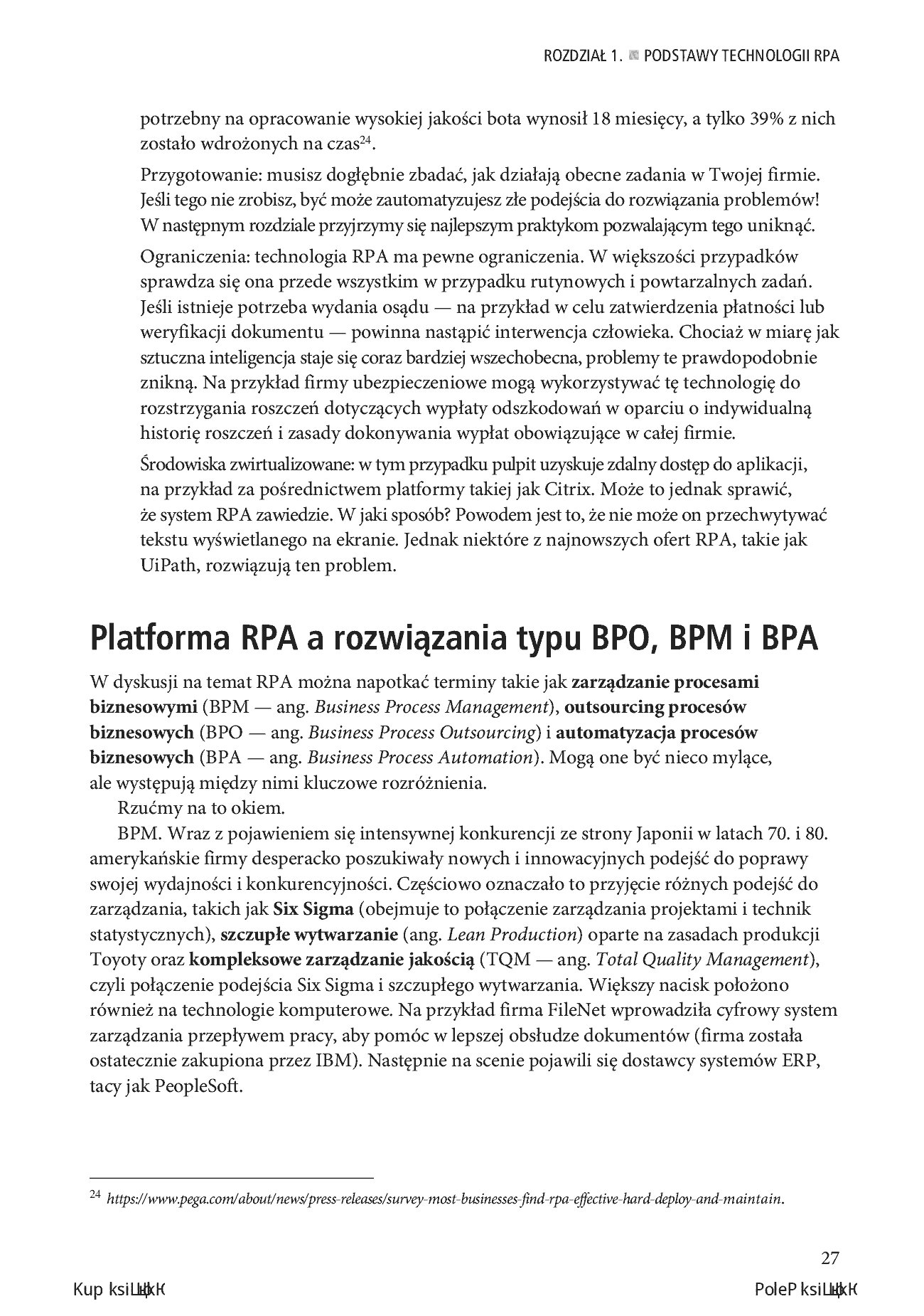 Fragment „Zrobotyzowana automatyzacja procesów. Tworzenie i wdrażanie systemów RPA” — strona 19 z 26