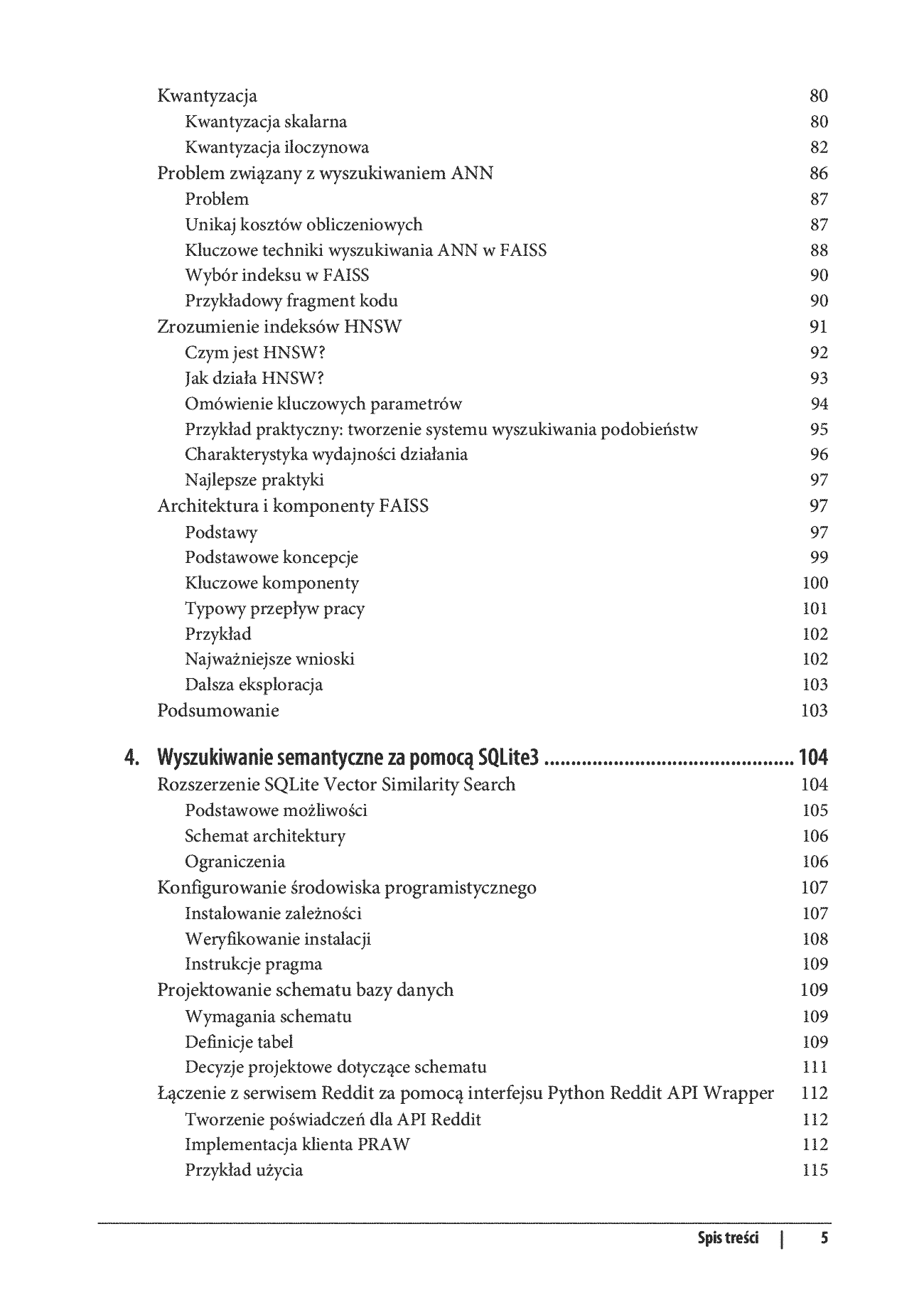 Fragment „Wektorowe bazy danych. Kompletny przewodnik dla programistów AI i inżynierów danych” — strona 5 z 28