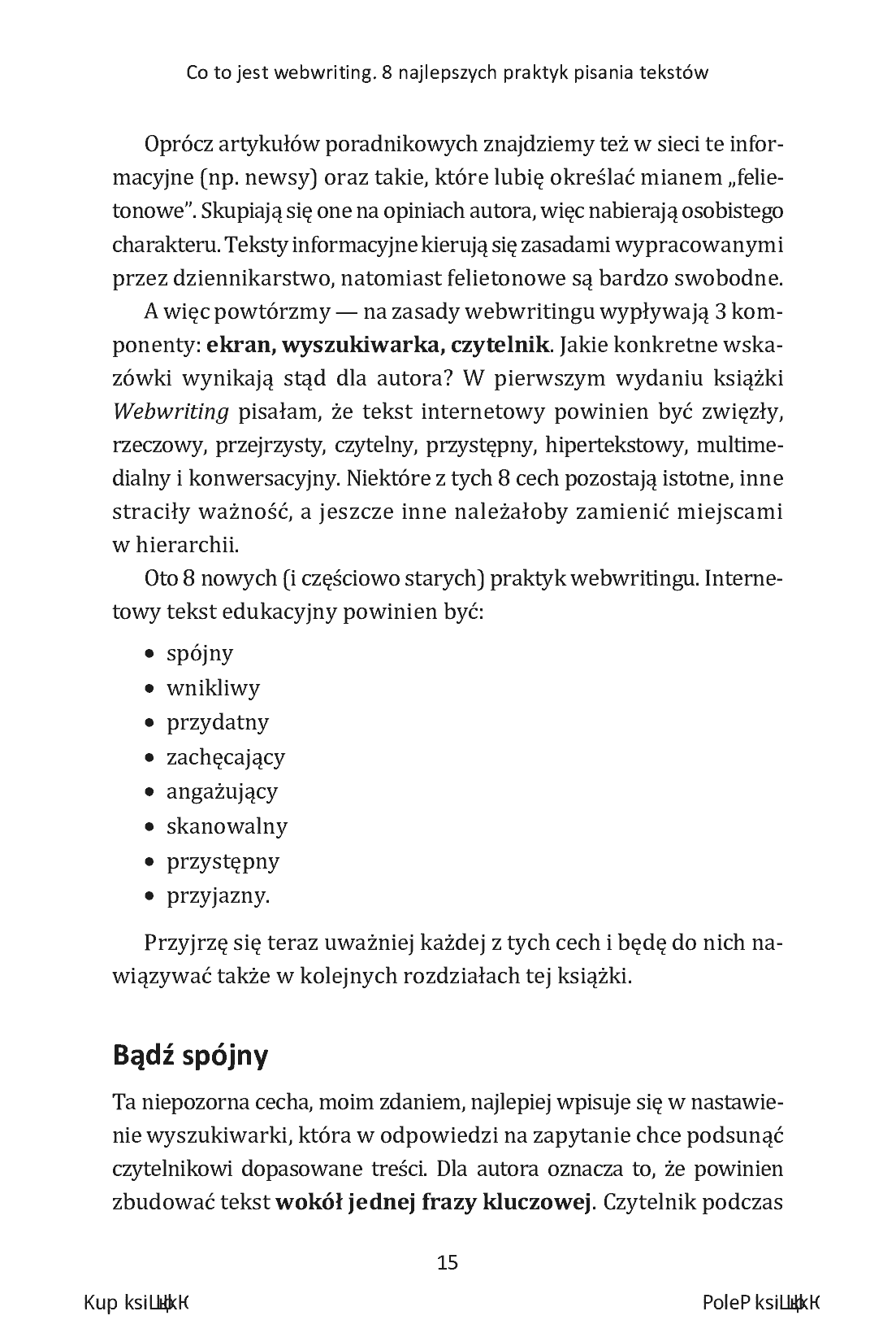 Fragment „Webwriting. Profesjonalne tworzenie tekstów dla Internetu. Wydanie 3” — strona 10 z 20