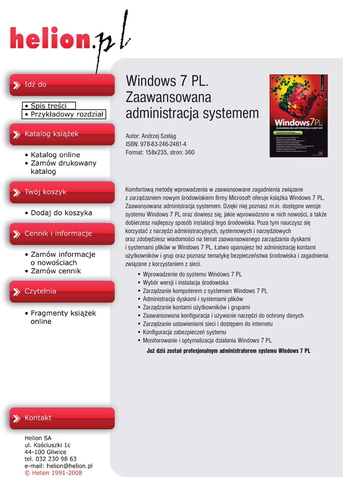 Fragment „Windows 7 PL. Zaawansowana administracja systemem” — strona 1 z 14