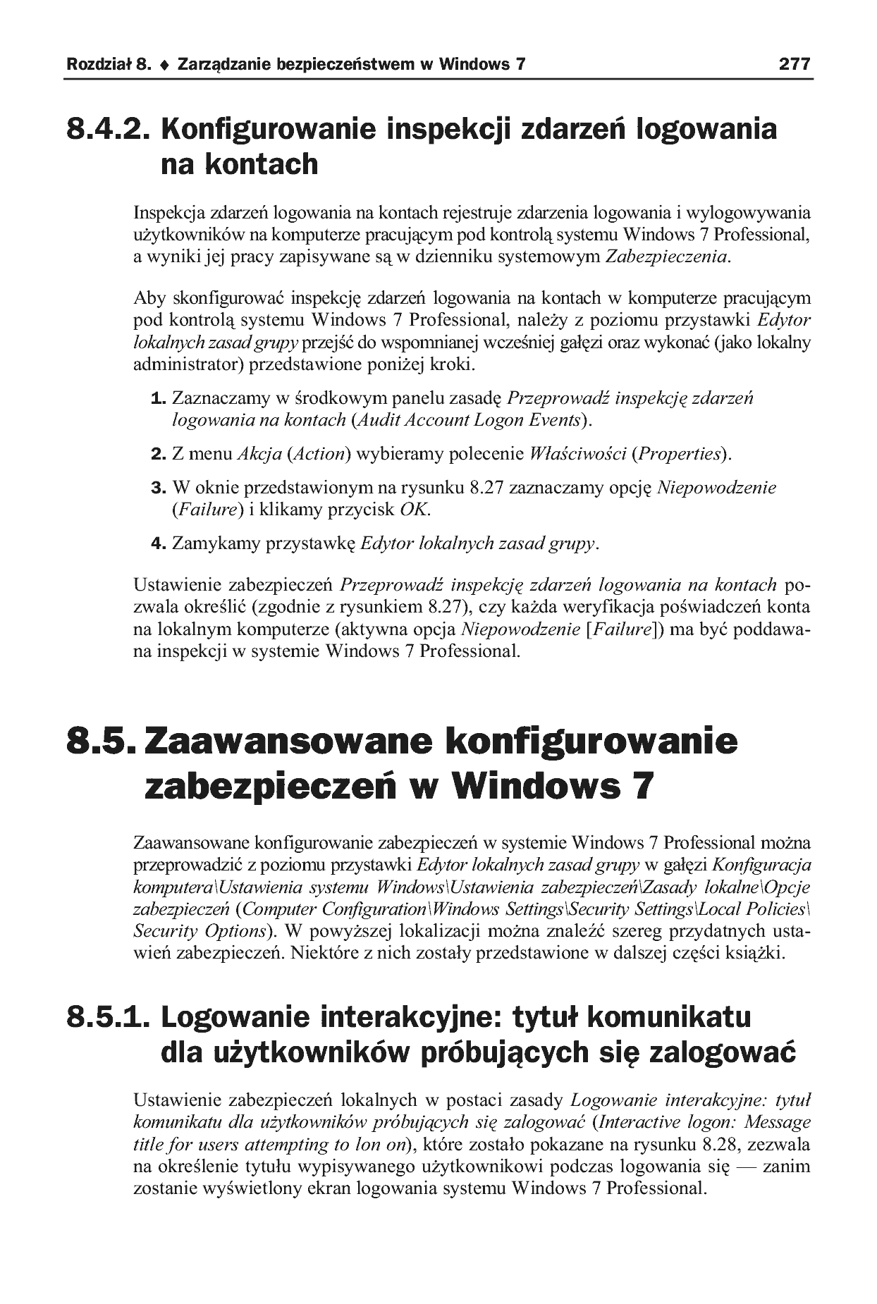Fragment „Windows 7 PL. Zaawansowana administracja systemem” — strona 7 z 14