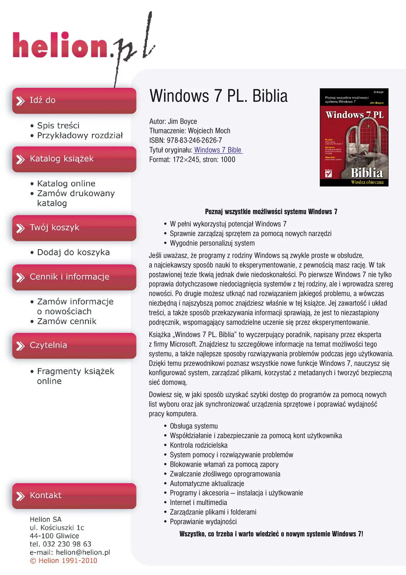 Fragment „Windows 7 PL. Biblia” — strona 1 z 30