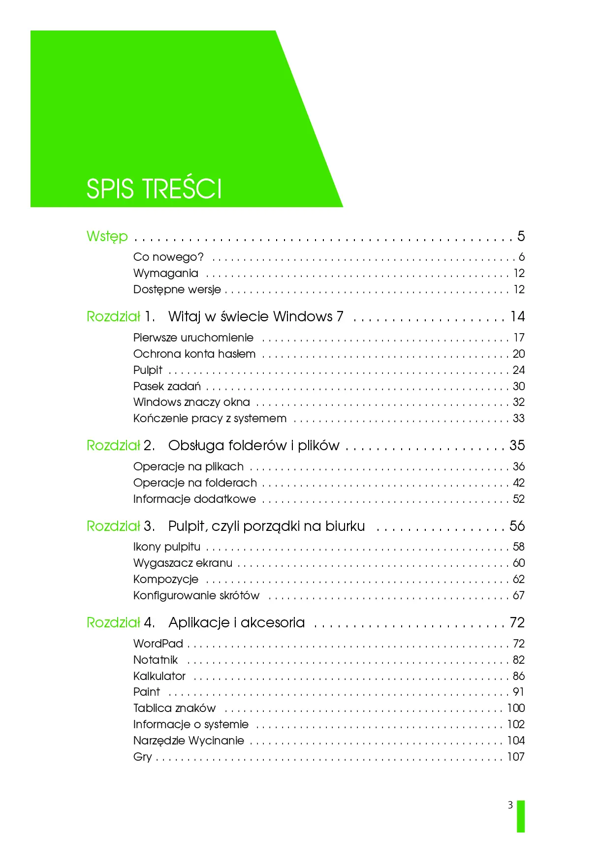 Fragment „Windows 7 PL. Ilustrowany przewodnik” — strona 3 z 30