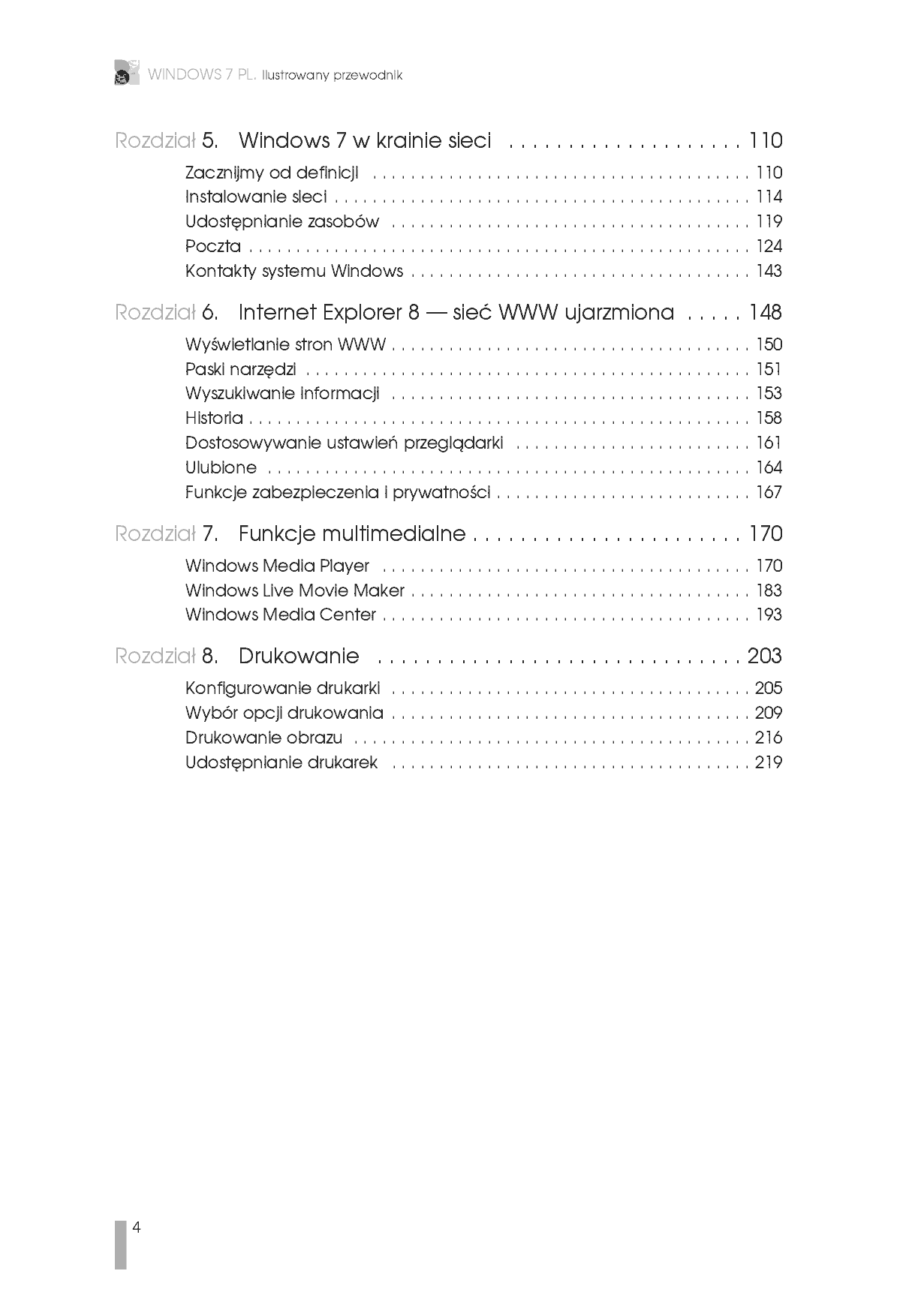 Fragment „Windows 7 PL. Ilustrowany przewodnik” — strona 4 z 30