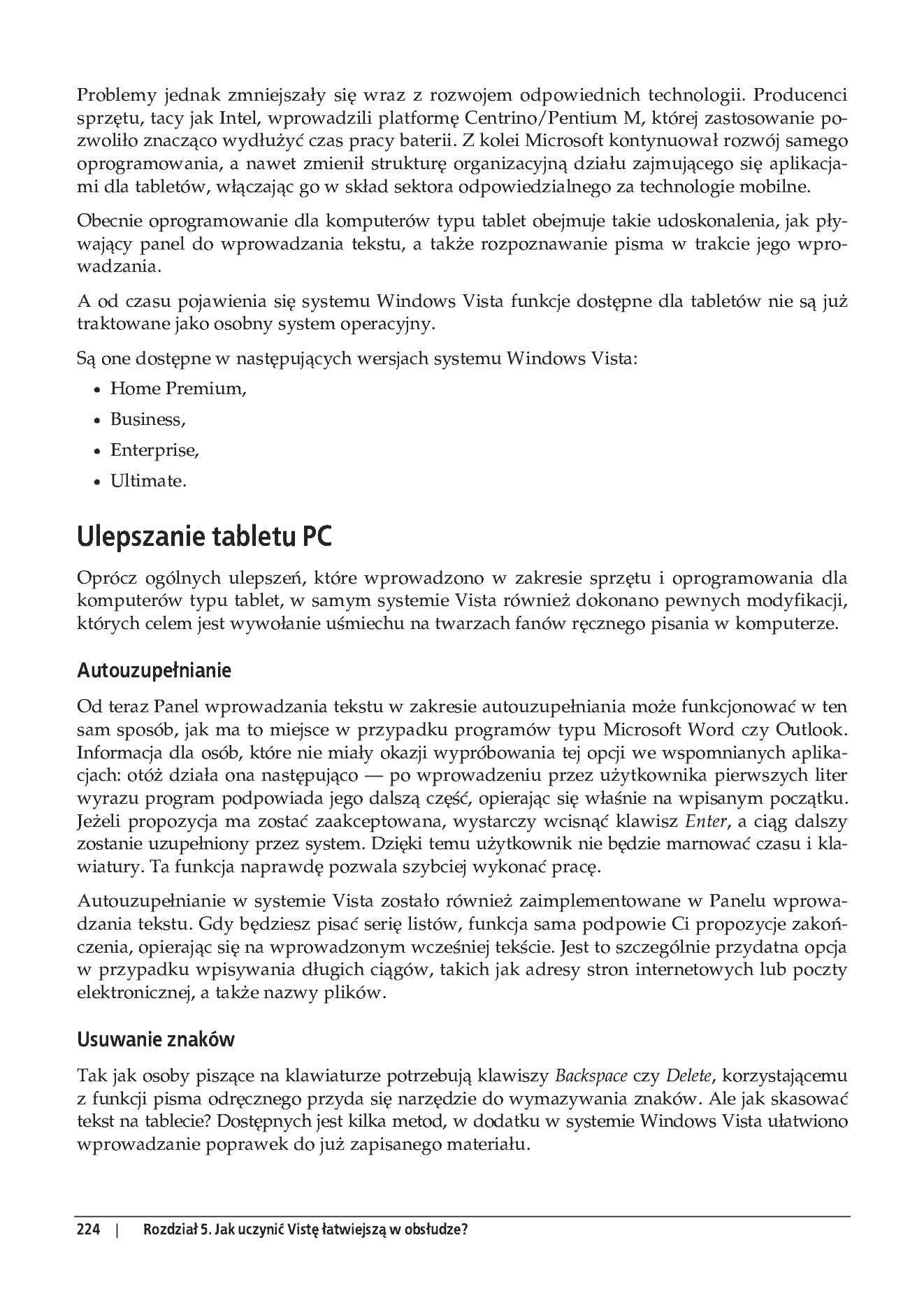 Fragment „Windows Vista PL. Administracja. Przewodnik encyklopedyczny” — strona 11 z 30