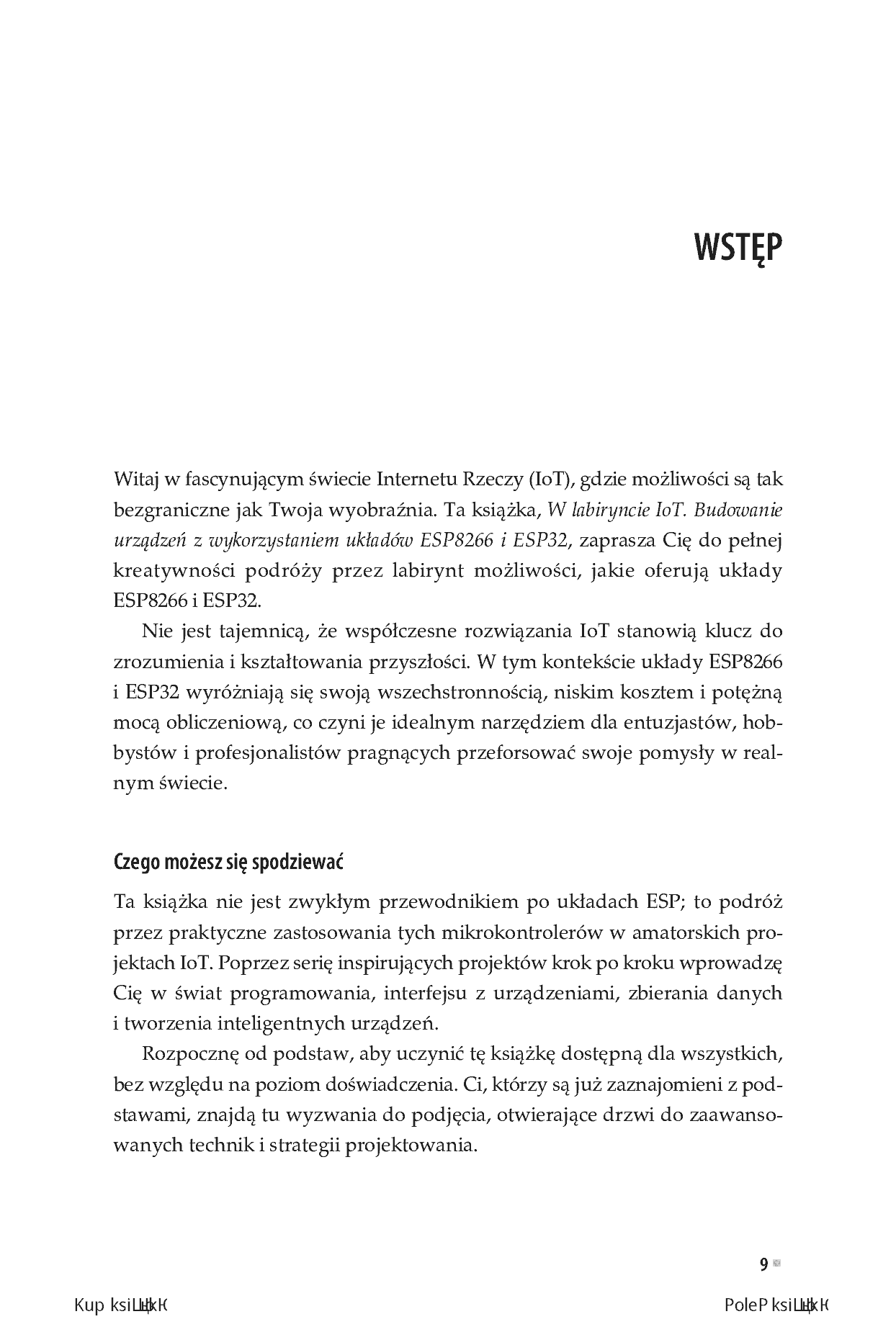 Fragment „W labiryncie IoT. Budowanie urządzeń z wykorzystaniem układów ESP8266 i ESP32” — strona 7 z 16