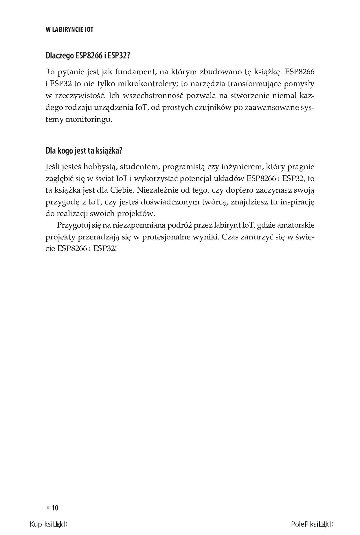 Fragment „W labiryncie IoT. Budowanie urządzeń z wykorzystaniem układów ESP8266 i ESP32” — strona 8 z 16