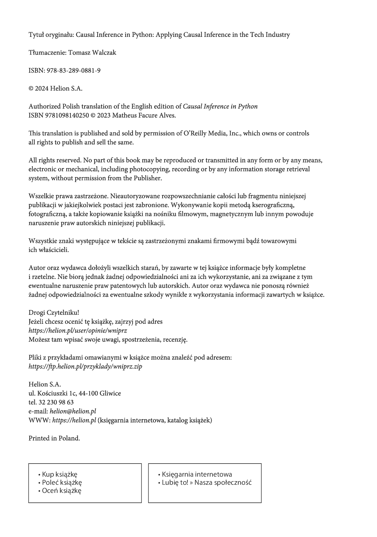 Fragment „Wnioskowanie przyczynowe w Pythonie. Praktyczne wykorzystanie w branży technologicznej” — strona 2 z 30