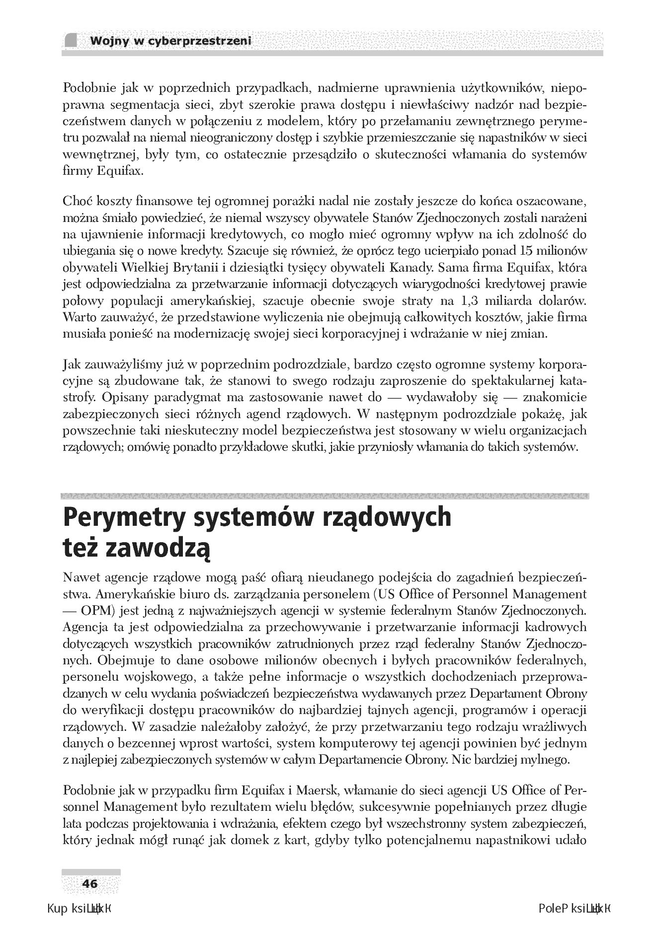 Fragment „Wojny w cyberprzestrzeni. Koncepcje, strategie i taktyki, dzięki którym przetrwasz i ocalisz swoją organizację” — strona 14 z 30