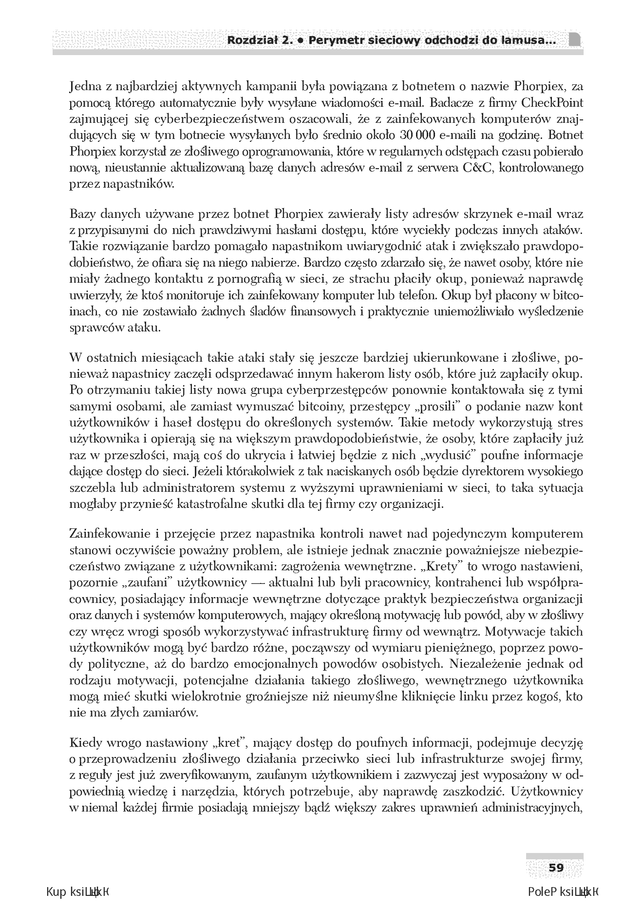 Fragment „Wojny w cyberprzestrzeni. Koncepcje, strategie i taktyki, dzięki którym przetrwasz i ocalisz swoją organizację” — strona 27 z 30
