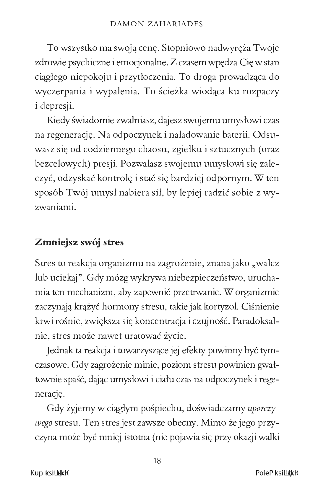 Fragment „Sztuka życia bez pośpiechu. Zapanuj nad chaosem, odzyskaj spokój umysłu i skup się na tym, co dla Ciebie najważniejsze” — strona 8 z 30