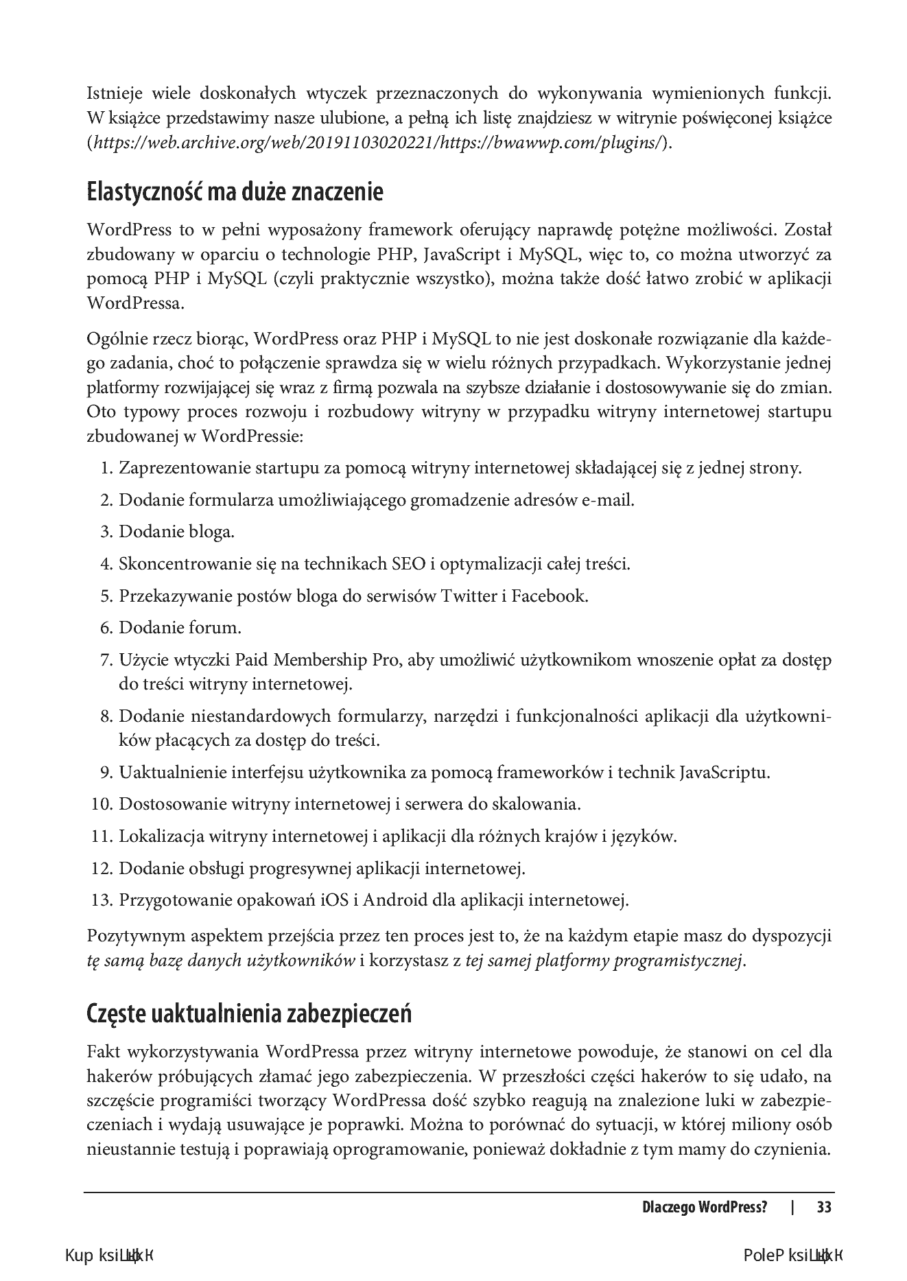 Fragment „WordPress. Tworzenie aplikacji internetowych. Wydanie II” — strona 23 z 30