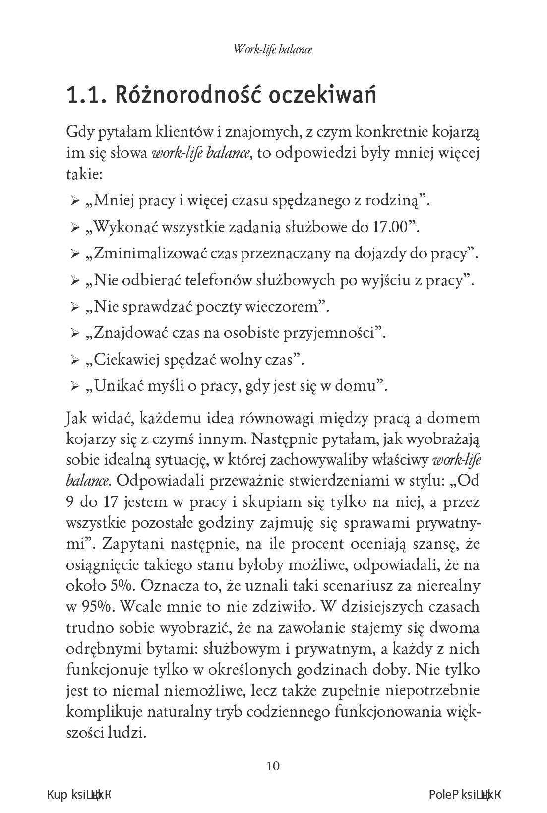 Fragment „Work-life balance. Jak osiągnąć równowagę w pracy i w życiu” — strona 6 z 16