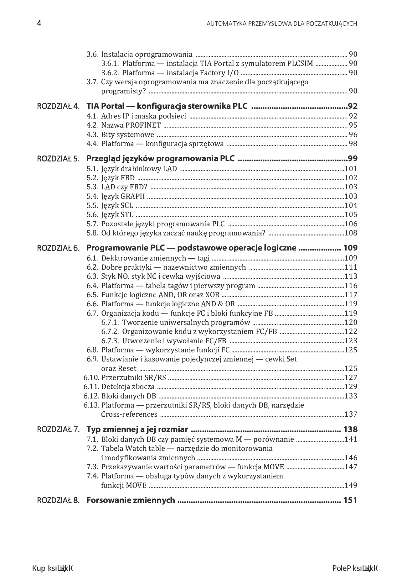 Fragment „Automatyka przemysłowa dla początkujących. Poznaj sterowniki PLC oraz panele HMI i naucz się je programować” — strona 4 z 26