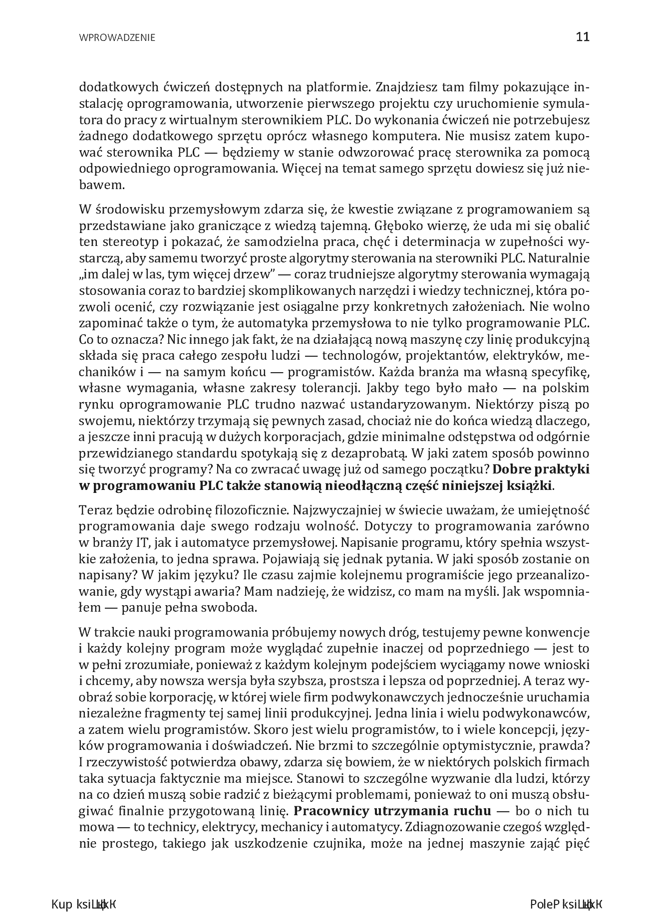 Fragment „Automatyka przemysłowa dla początkujących. Poznaj sterowniki PLC oraz panele HMI i naucz się je programować” — strona 9 z 26