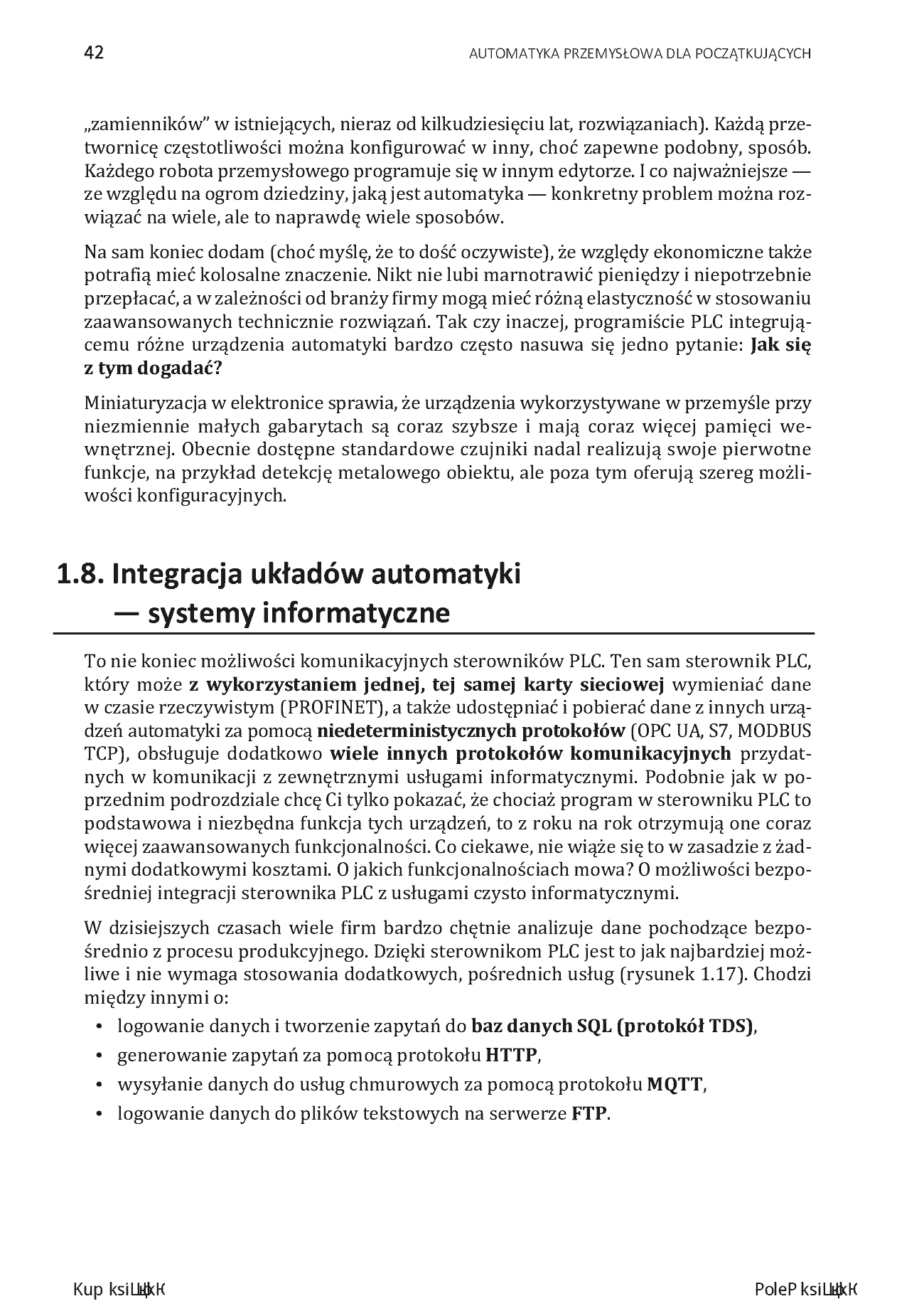 Fragment „Automatyka przemysłowa dla początkujących. Poznaj sterowniki PLC oraz panele HMI i naucz się je programować” — strona 18 z 26