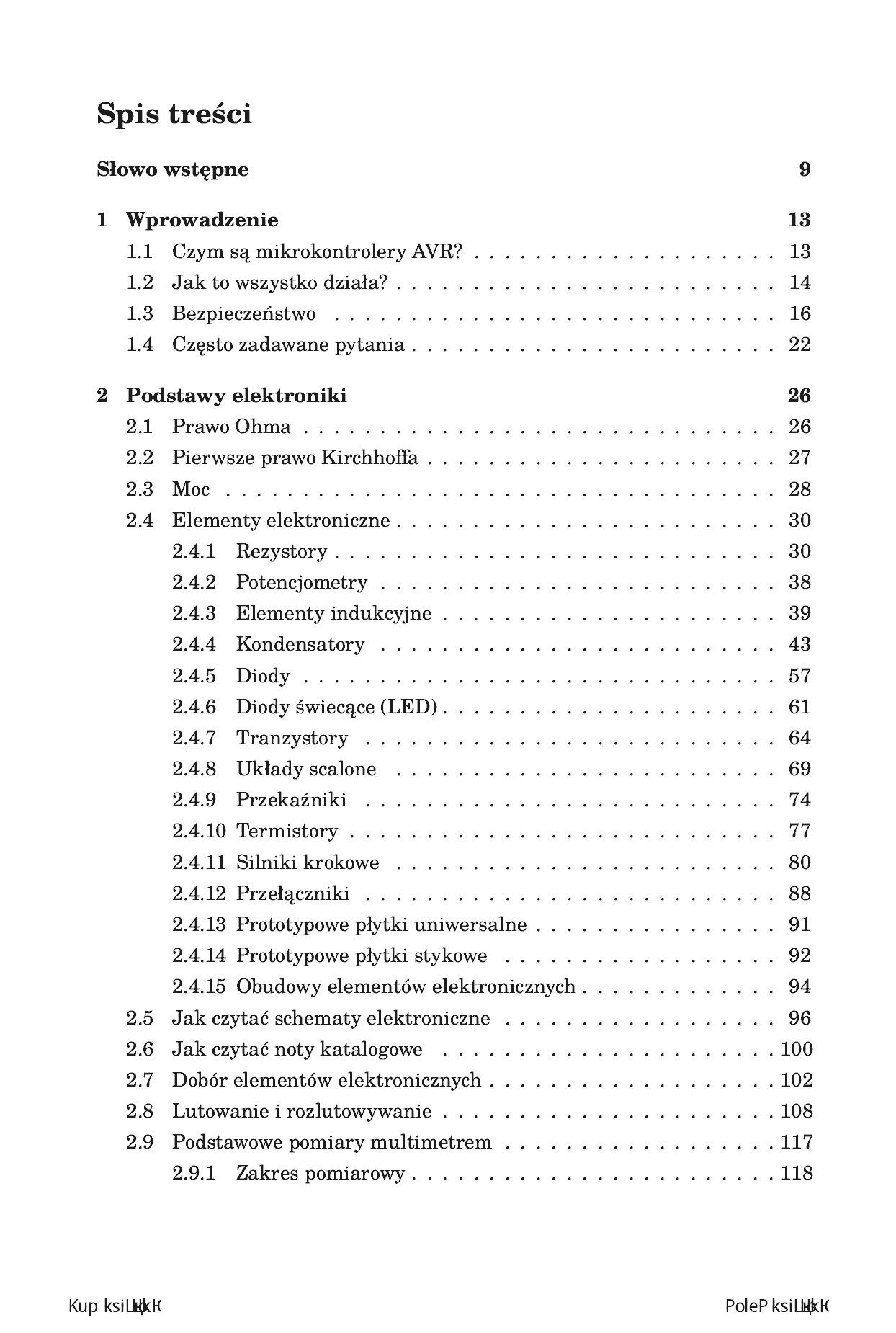 Fragment „Wprowadzenie do mikrokontrolerów AVR. Od elektroniki do programowania” — strona 3 z 26