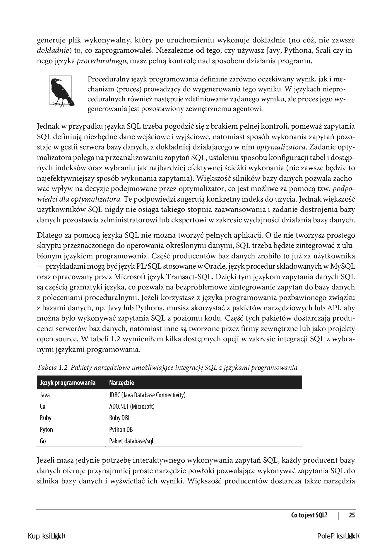 Fragment „Wprowadzenie do SQL. Jak generować, pobierać i obsługiwać dane. Wydanie III” — strona 19 z 26