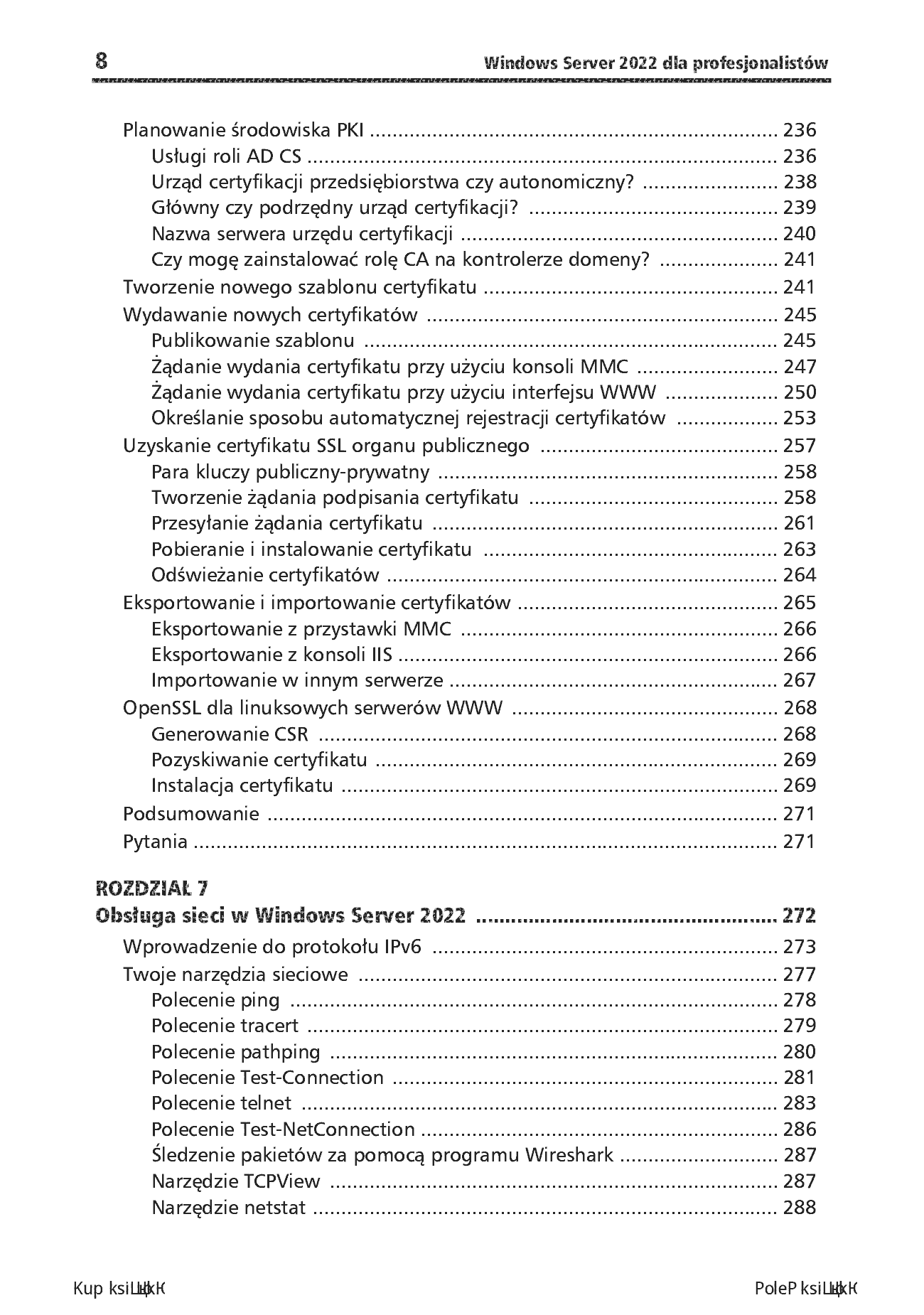 Fragment „Windows Server 2022 dla profesjonalistów. Profesjonalna administracja środowiskiem Windows Server. Wydanie IV” — strona 8 z 30