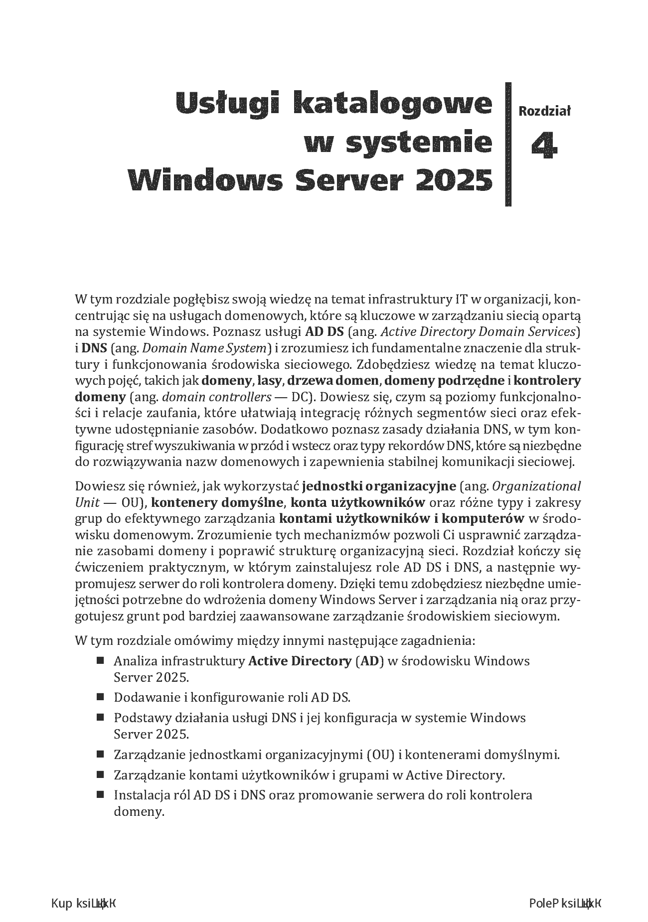 Fragment „Windows Server 2025. Kompendium administratora i przygotowanie do egzaminu AZ-800. Wydanie IV” — strona 19 z 30