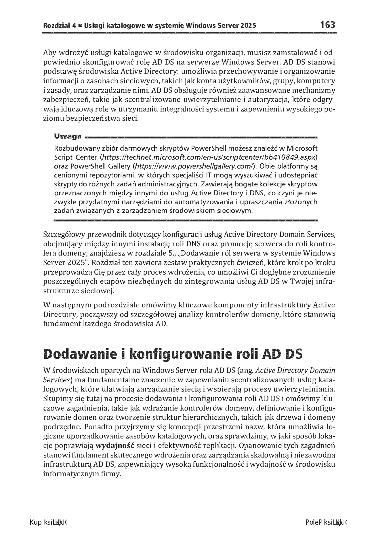 Fragment „Windows Server 2025. Kompendium administratora i przygotowanie do egzaminu AZ-800. Wydanie IV” — strona 25 z 30