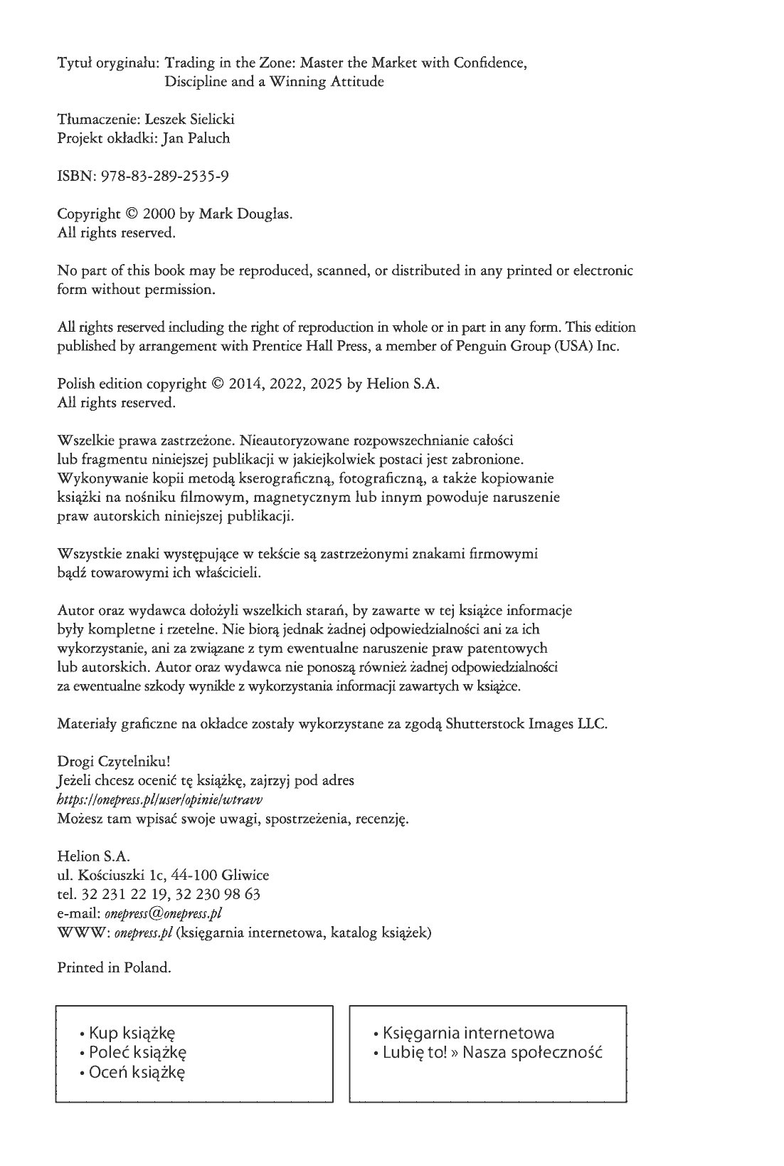 Fragment „W transie inwestowania. Podbij rynek pewnością siebie, żelazną dyscypliną i postawą zwycięzcy” — strona 2 z 30