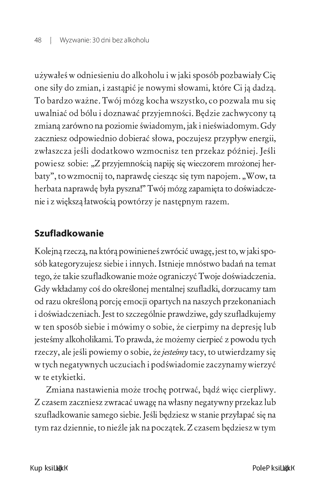 Fragment „Wyzwanie: 30 dni bez alkoholu. Jak zmienić nawyki i odzyskać kontrolę” — strona 22 z 30