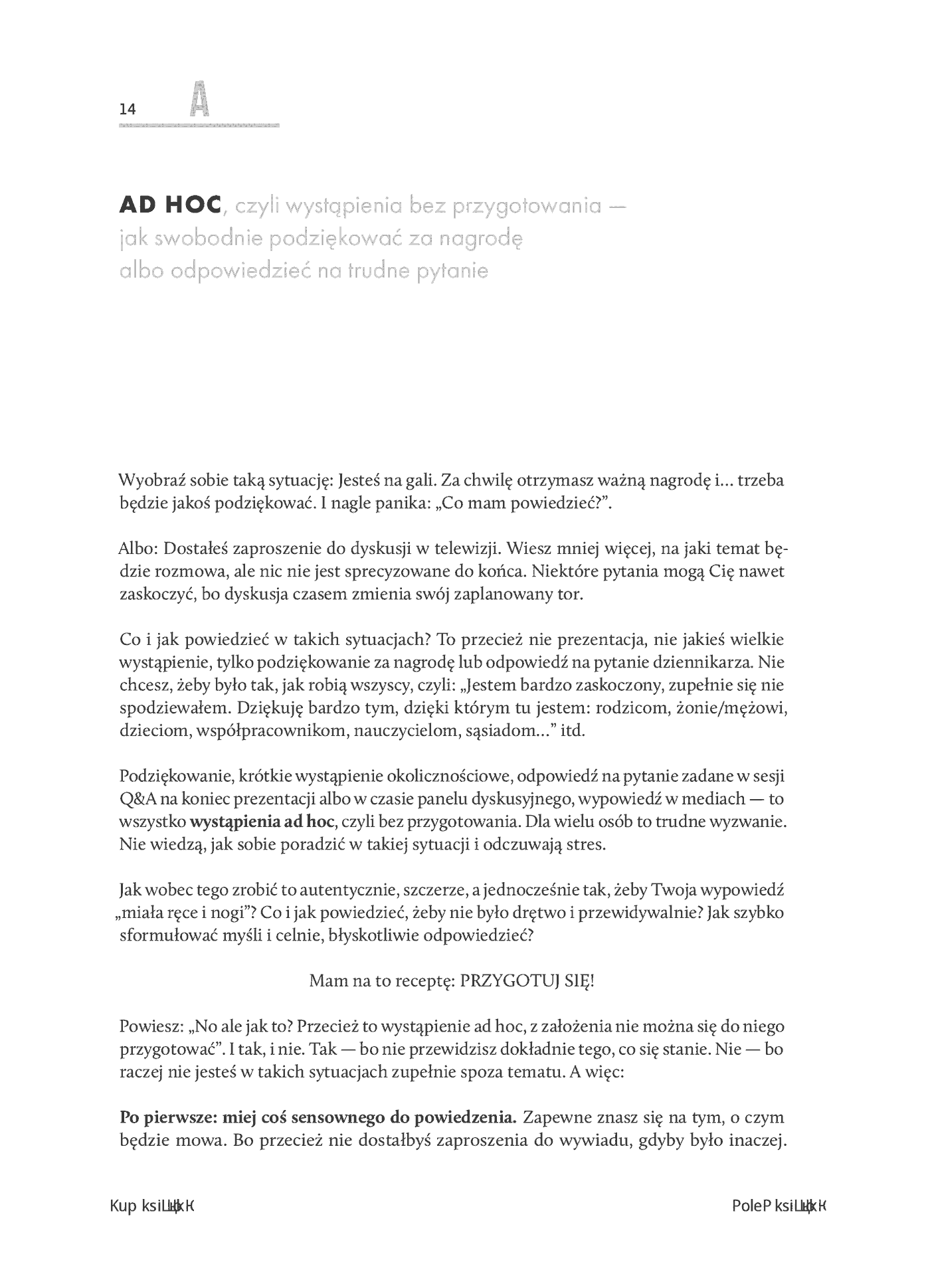 Fragment „Ty też jesteś mówcą! Wystąpienia publiczne od A do Z” — strona 12 z 22