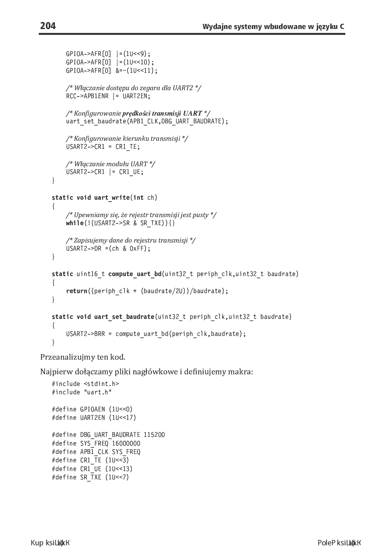 Fragment „Wydajne systemy wbudowane w języku C. Niskopoziomowe programowanie mikrokontrolerów ARM” — strona 28 z 30