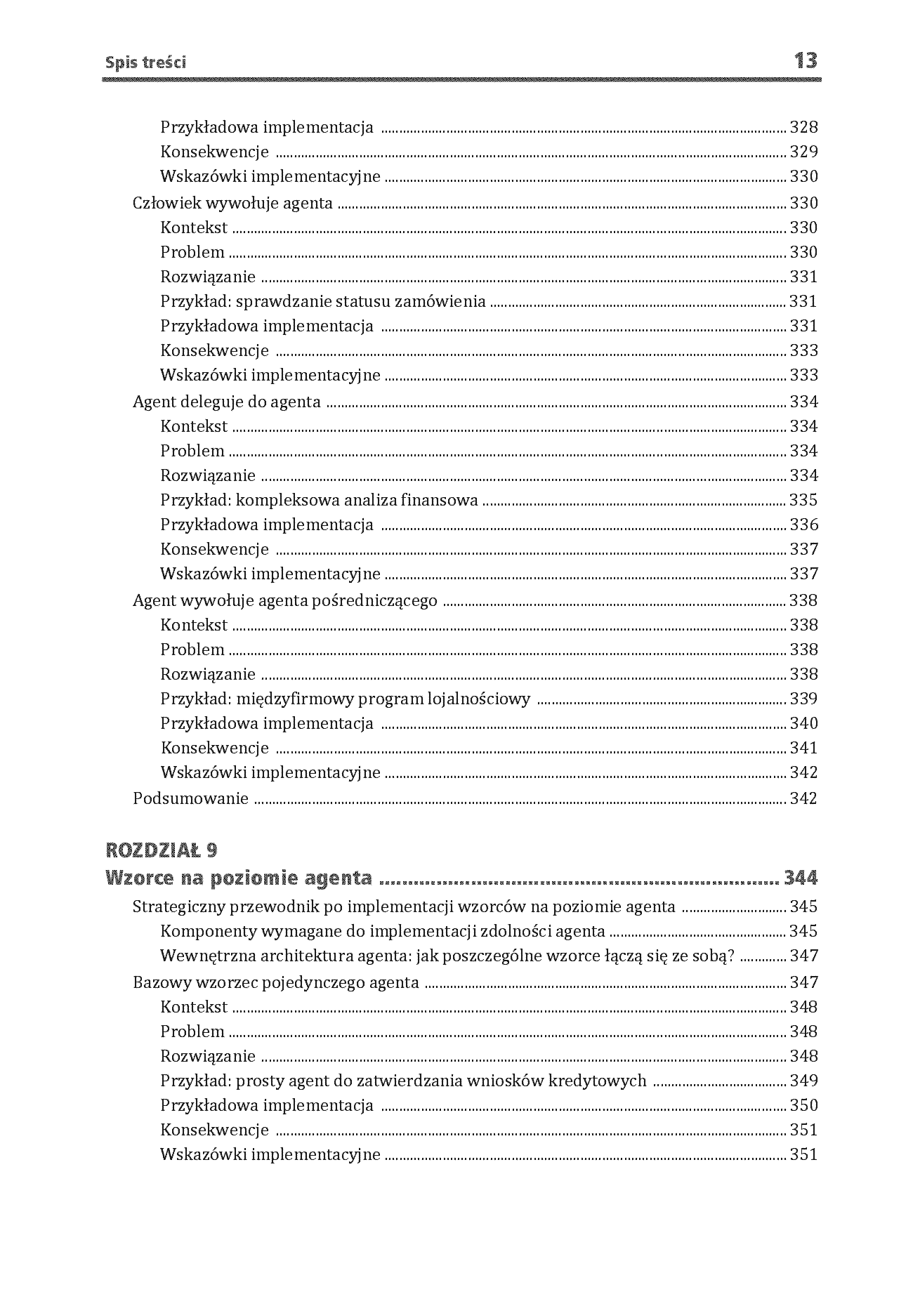 Fragment „Wzorce architektoniczne systemów wieloagentowych. Sprawdzone praktyki tworzenia GenAI, agentów, RAG, LLMOps oraz skalowalnych systemów AI” — strona 13 z 30