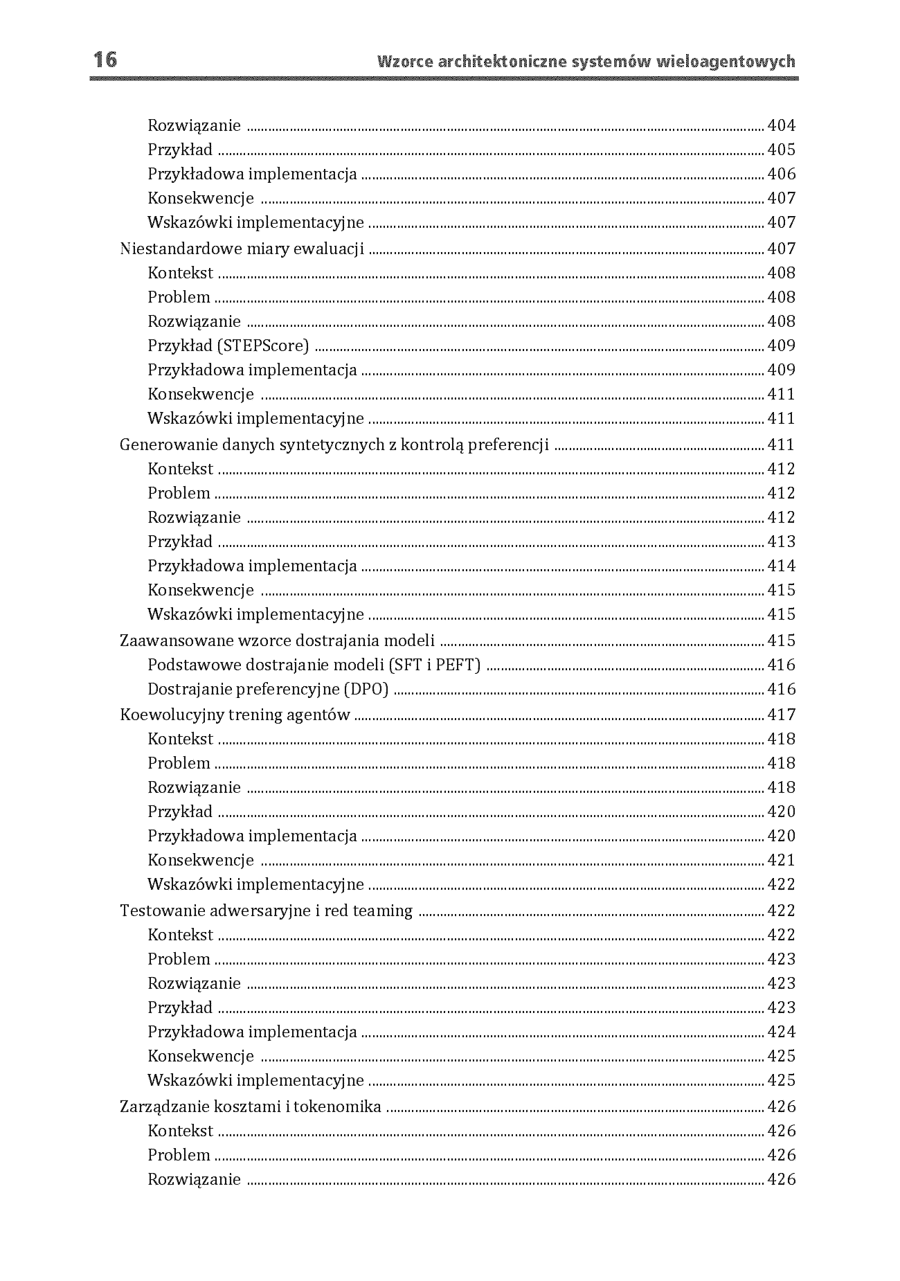 Fragment „Wzorce architektoniczne systemów wieloagentowych. Sprawdzone praktyki tworzenia GenAI, agentów, RAG, LLMOps oraz skalowalnych systemów AI” — strona 16 z 30