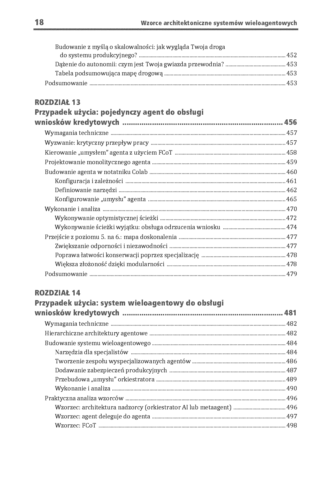 Fragment „Wzorce architektoniczne systemów wieloagentowych. Sprawdzone praktyki tworzenia GenAI, agentów, RAG, LLMOps oraz skalowalnych systemów AI” — strona 18 z 30