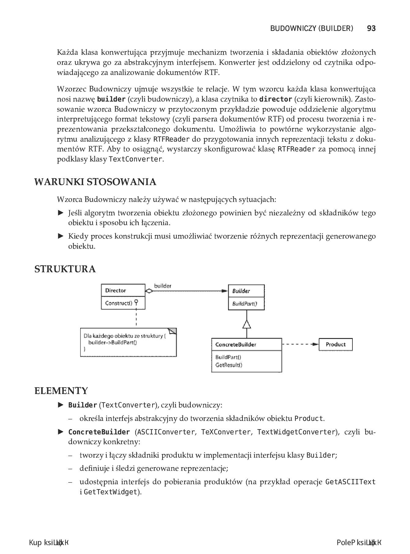 Fragment „Wzorce projektowe. Elementy oprogramowania obiektowego wielokrotnego użytku” — strona 11 z 30