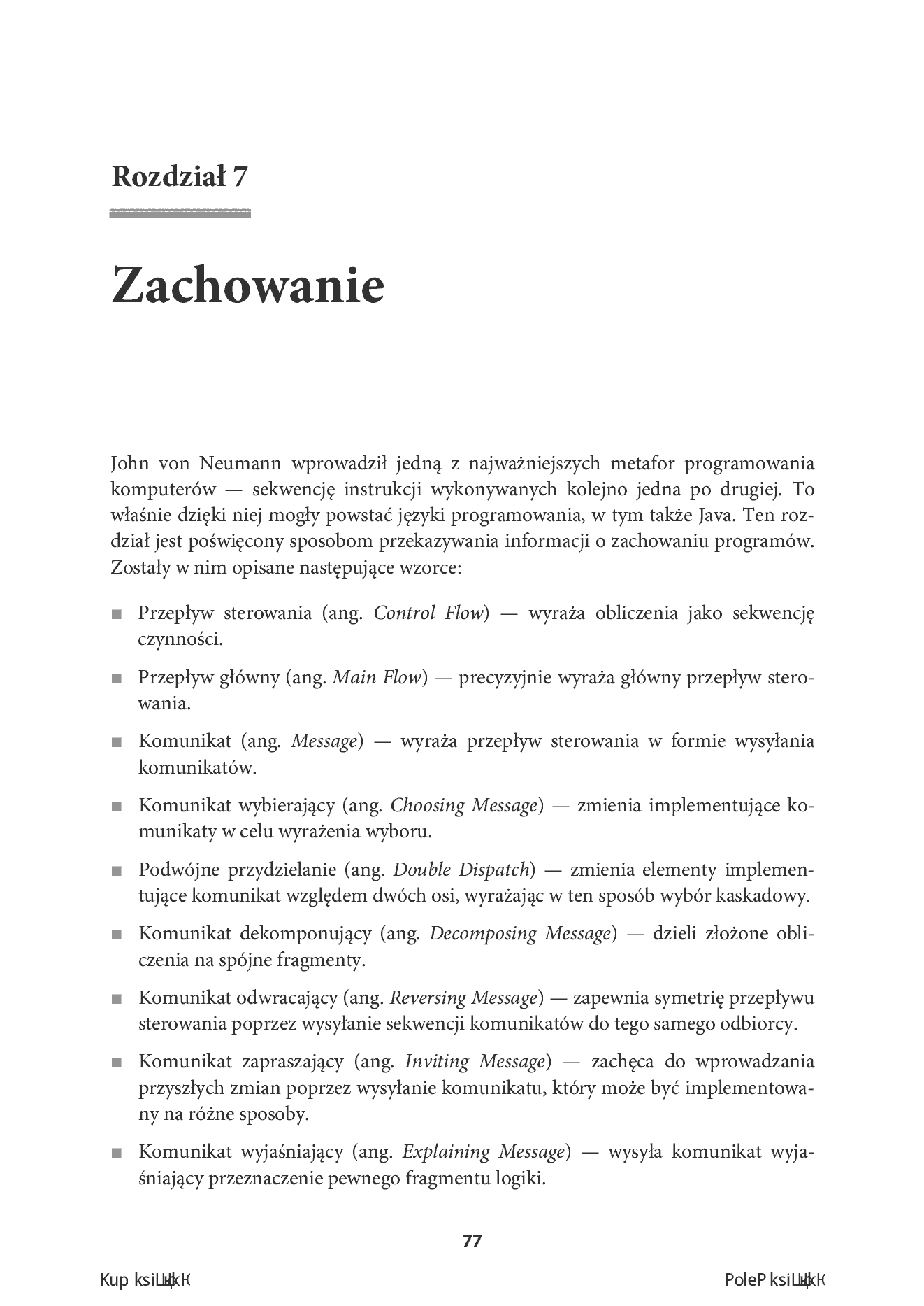 Fragment „Wzorce implementacyjne” — strona 7 z 30