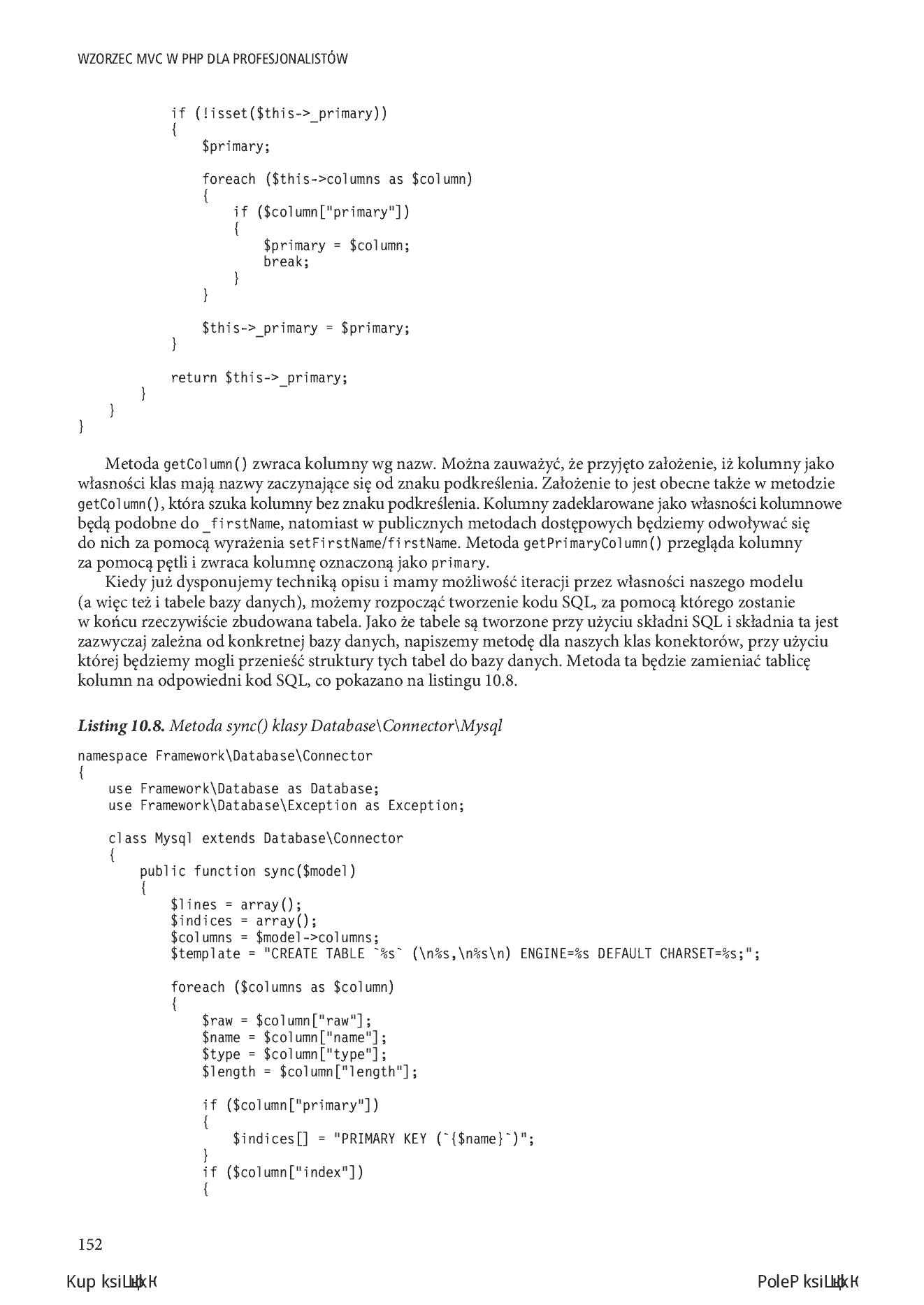 Fragment „Wzorzec MVC w PHP dla profesjonalistów” — strona 20 z 30