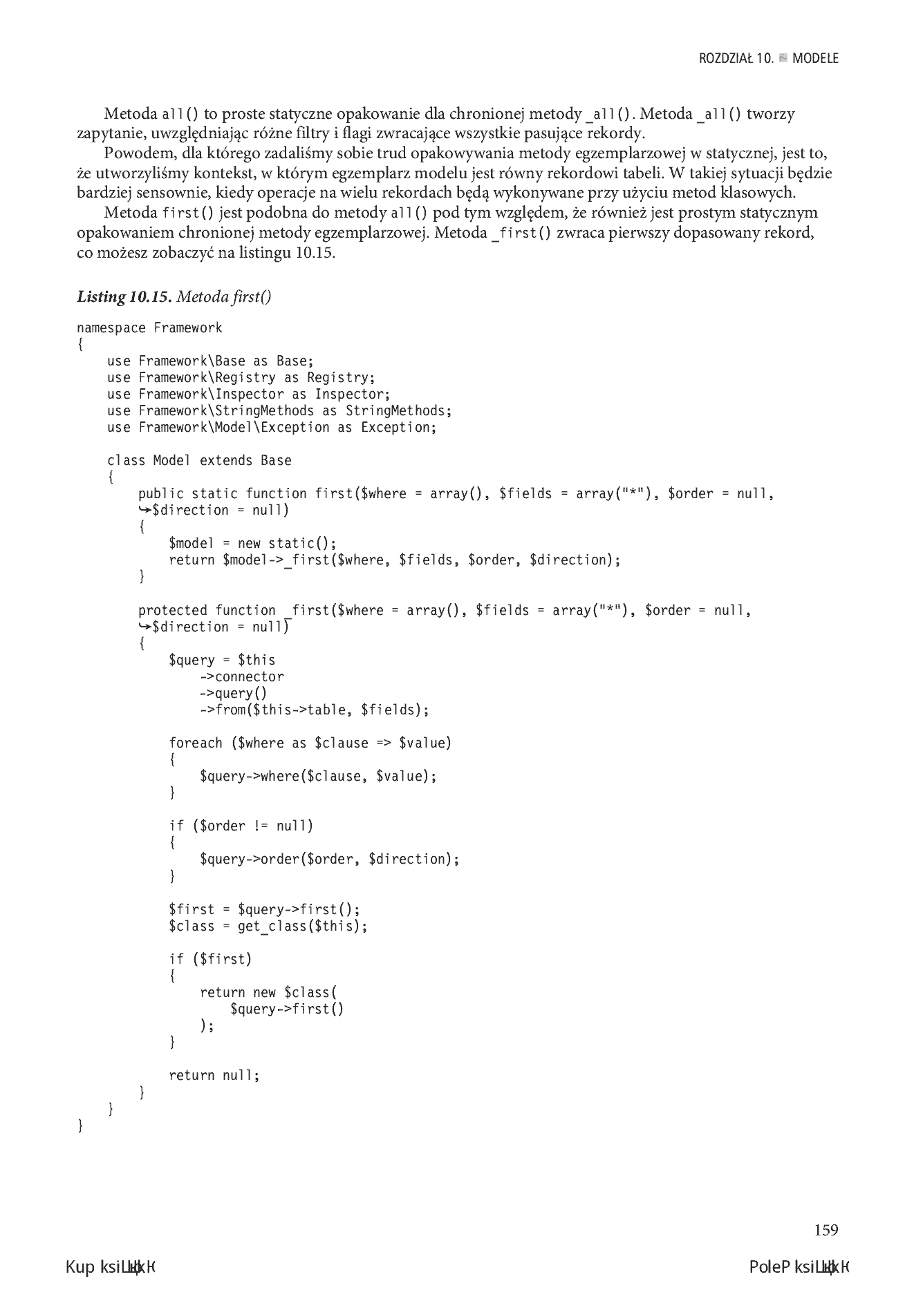 Fragment „Wzorzec MVC w PHP dla profesjonalistów” — strona 27 z 30