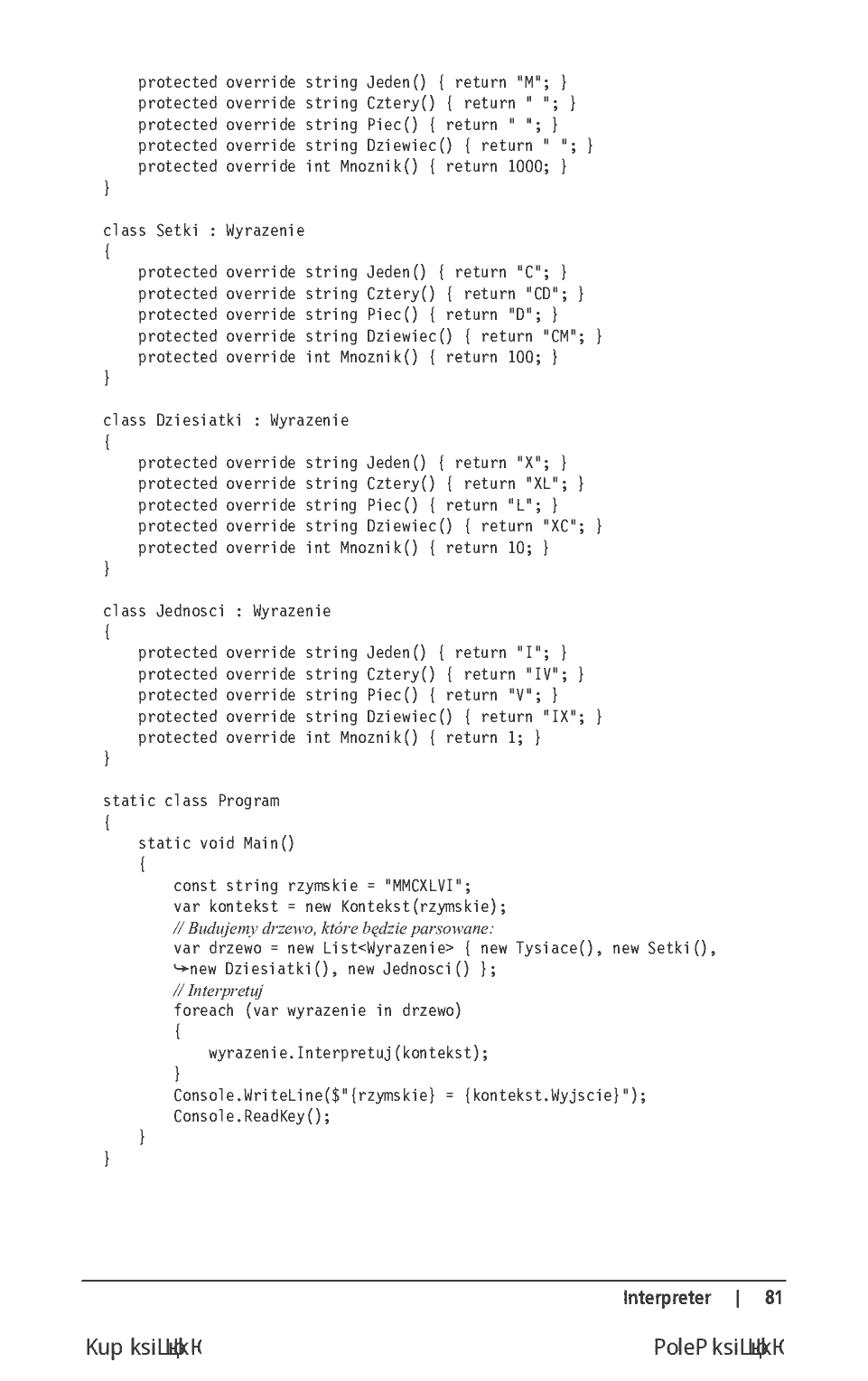 Fragment „Wzorce projektowe. Leksykon kieszonkowy” — strona 13 z 16