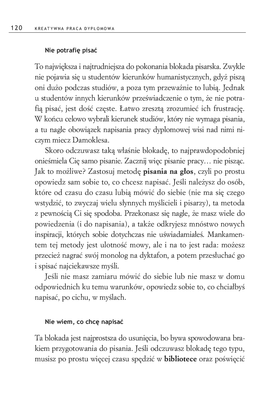 Fragment „Kreatywna praca dyplomowa. Jak stworzyć fascynujący tekst naukowy” — strona 10 z 15