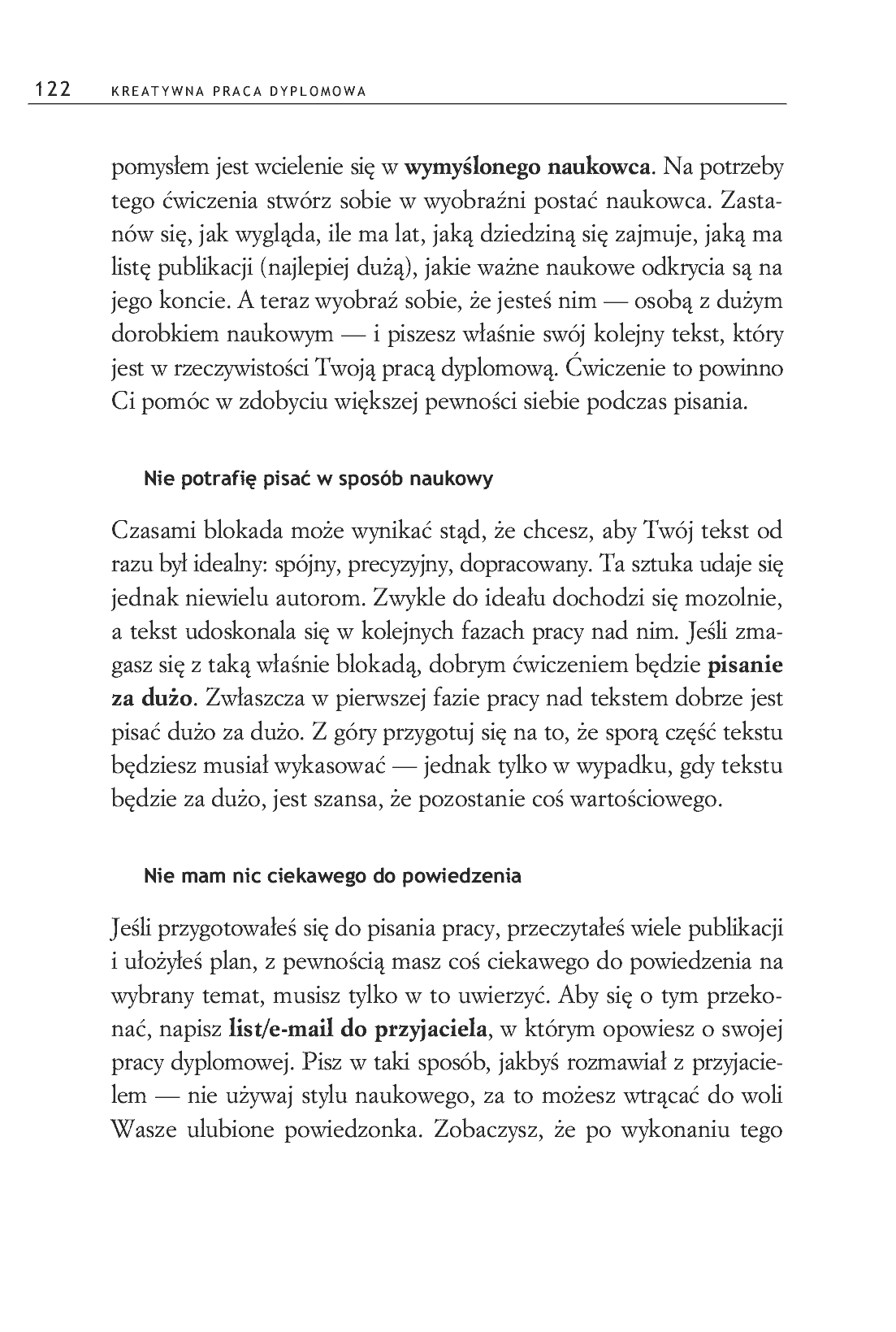 Fragment „Kreatywna praca dyplomowa. Jak stworzyć fascynujący tekst naukowy” — strona 12 z 15
