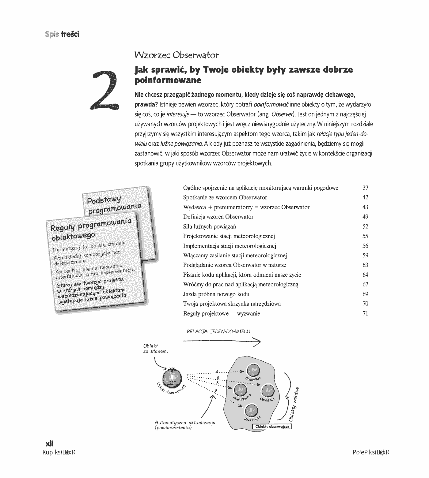 Fragment „Wzorce projektowe. Rusz głową! Tworzenie rozszerzalnego i łatwego w utrzymaniu oprogramowania obiektowego. Wydanie II” — strona 6 z 30