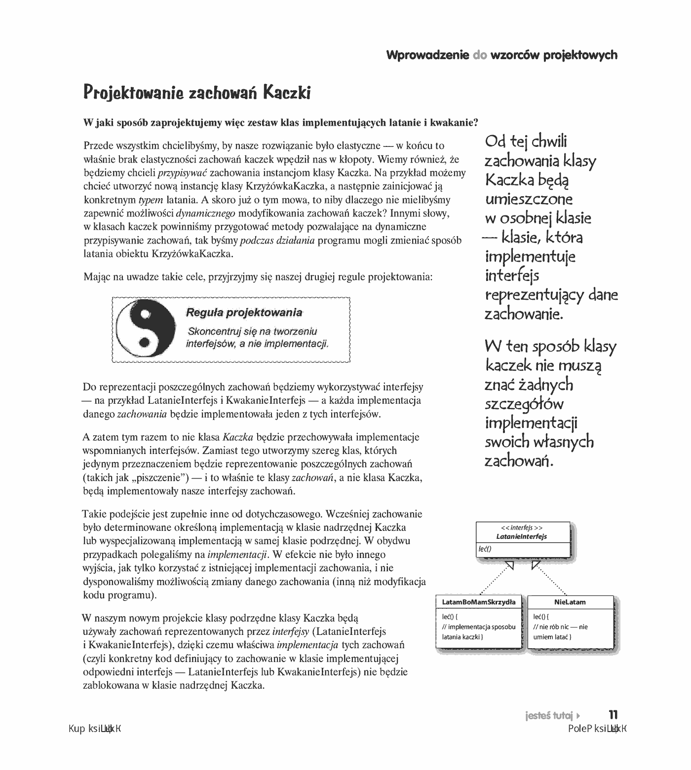 Fragment „Wzorce projektowe. Rusz głową! Tworzenie rozszerzalnego i łatwego w utrzymaniu oprogramowania obiektowego. Wydanie II” — strona 29 z 30