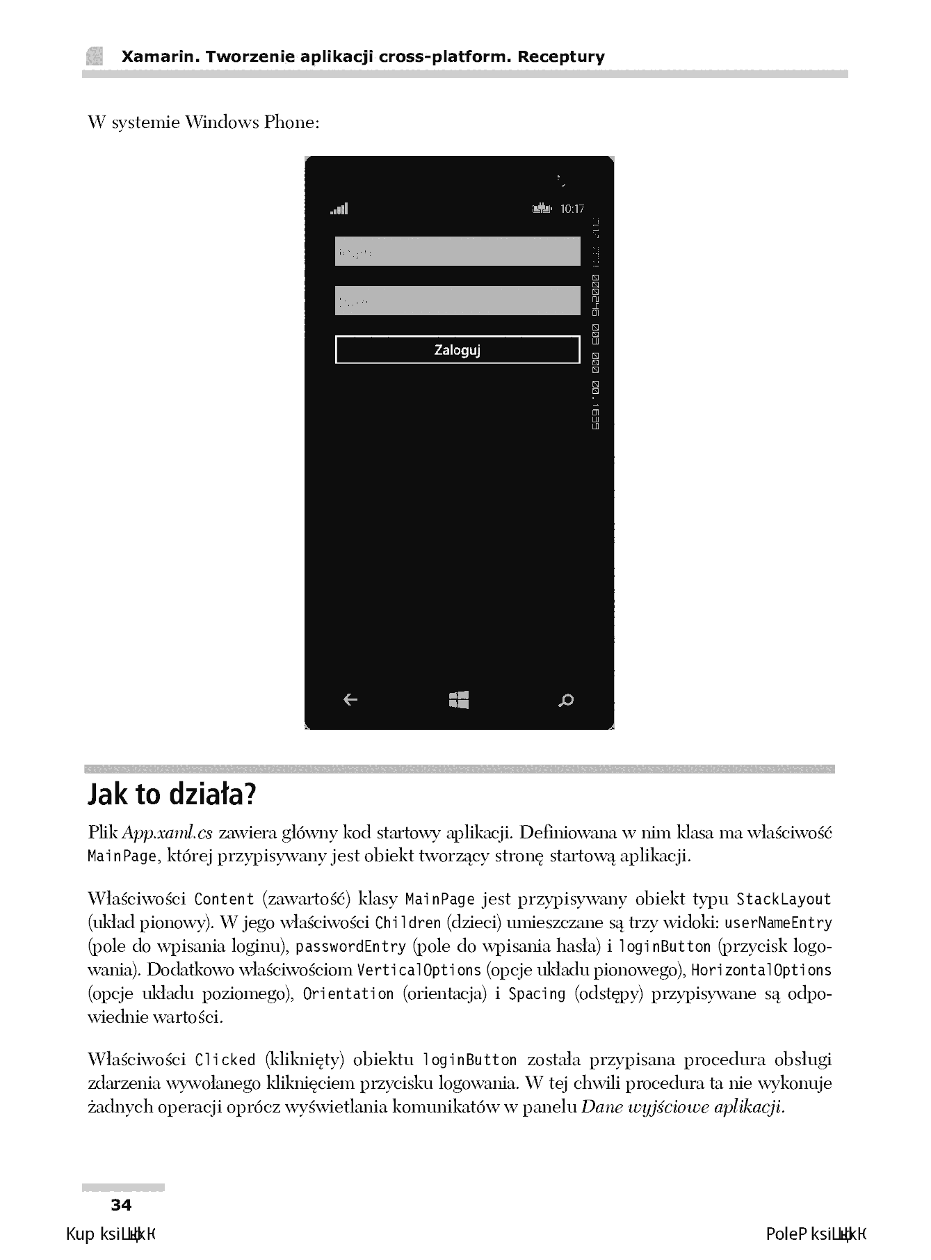 Fragment „Xamarin. Tworzenie aplikacji cross-platform. Receptury” — strona 22 z 30