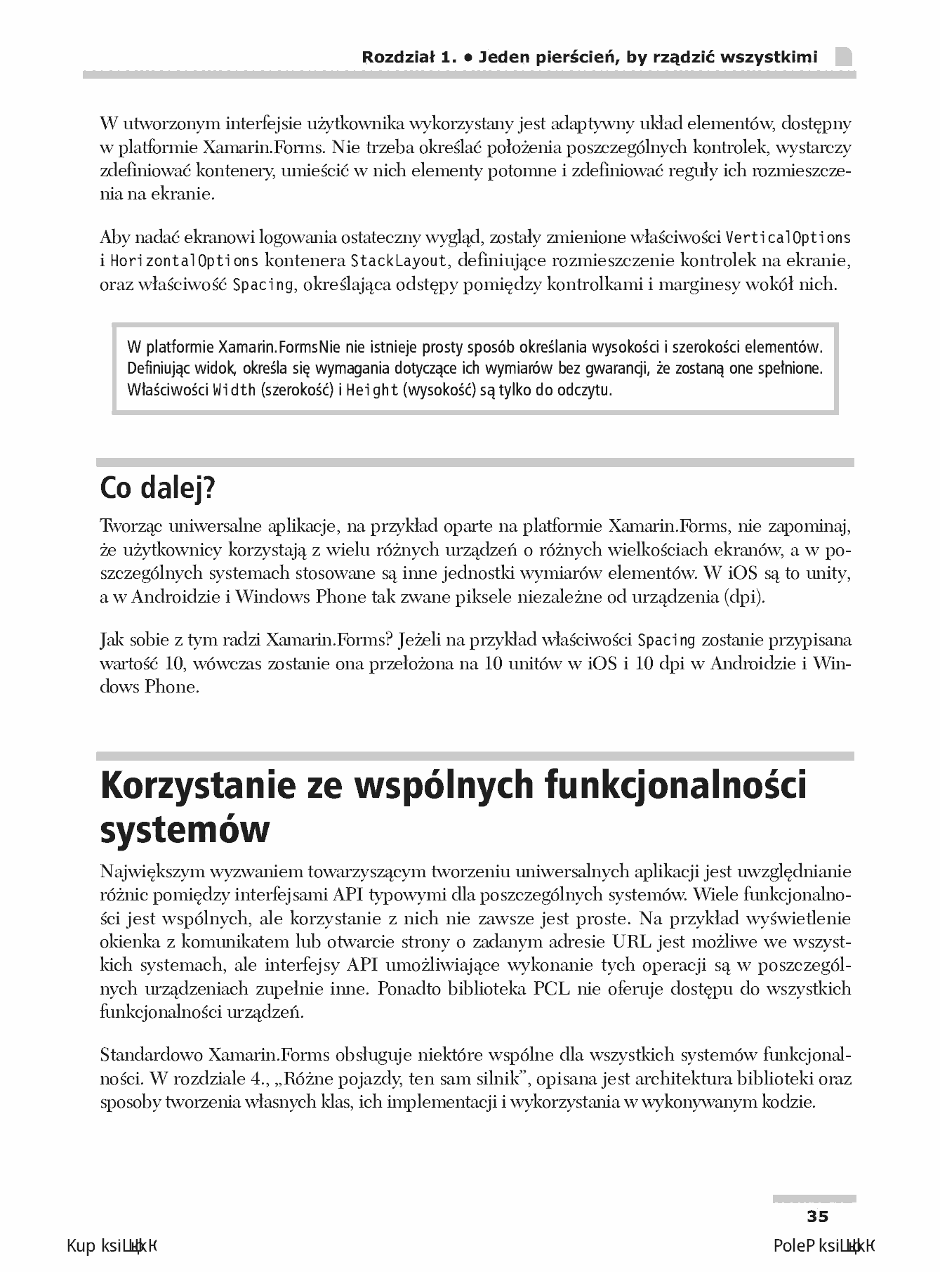 Fragment „Xamarin. Tworzenie aplikacji cross-platform. Receptury” — strona 23 z 30