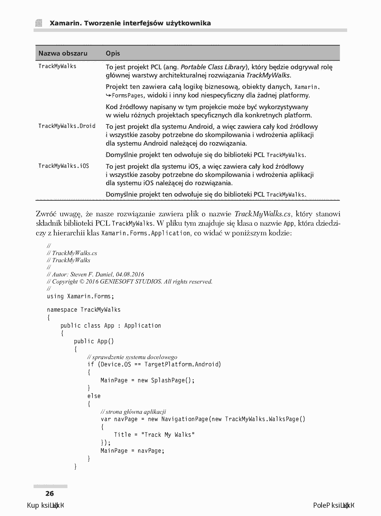 Fragment „Xamarin. Tworzenie interfejsów użytkownika” — strona 12 z 30